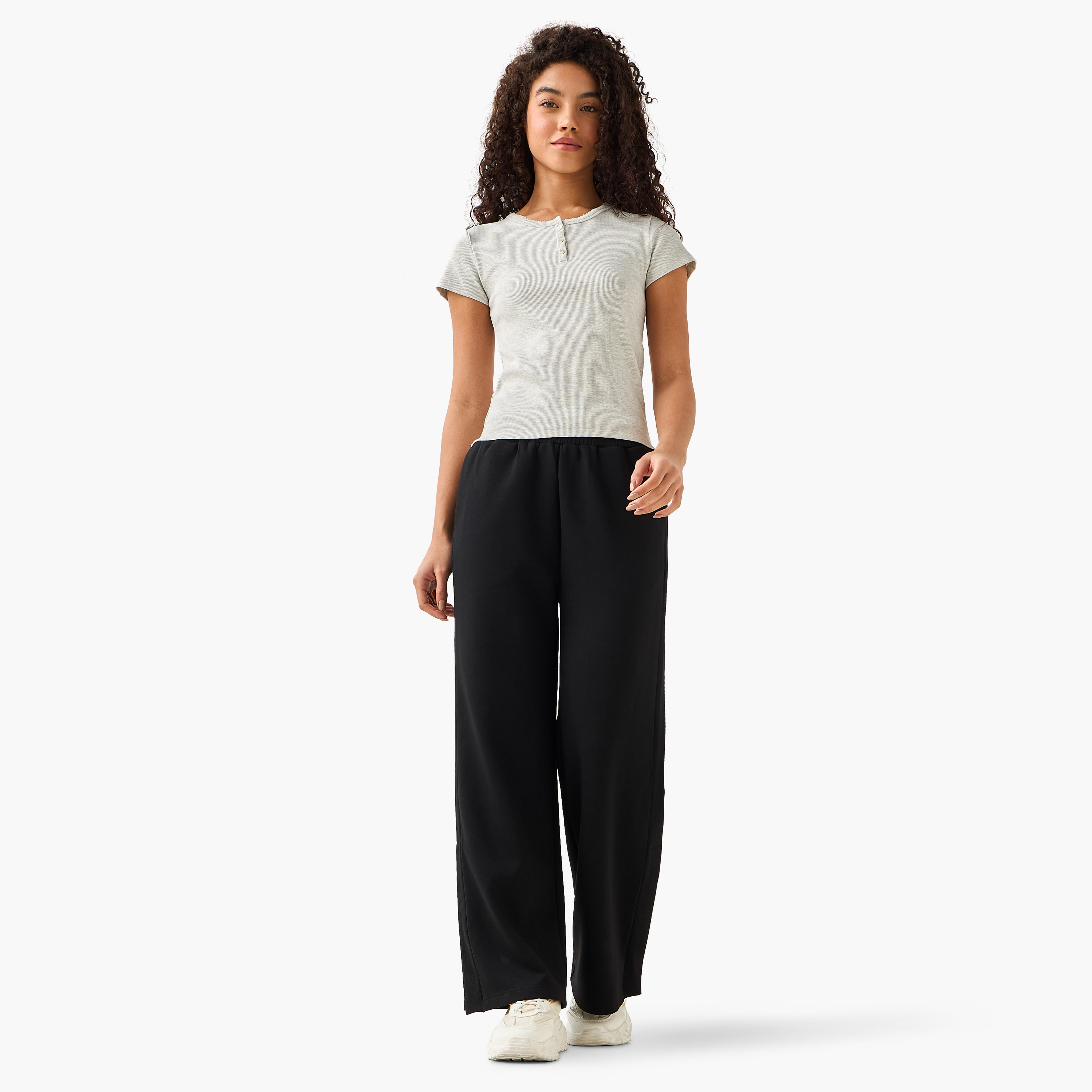 تيشيرت بملمس مضلع بارز-women-clothing-tshirts-image-3