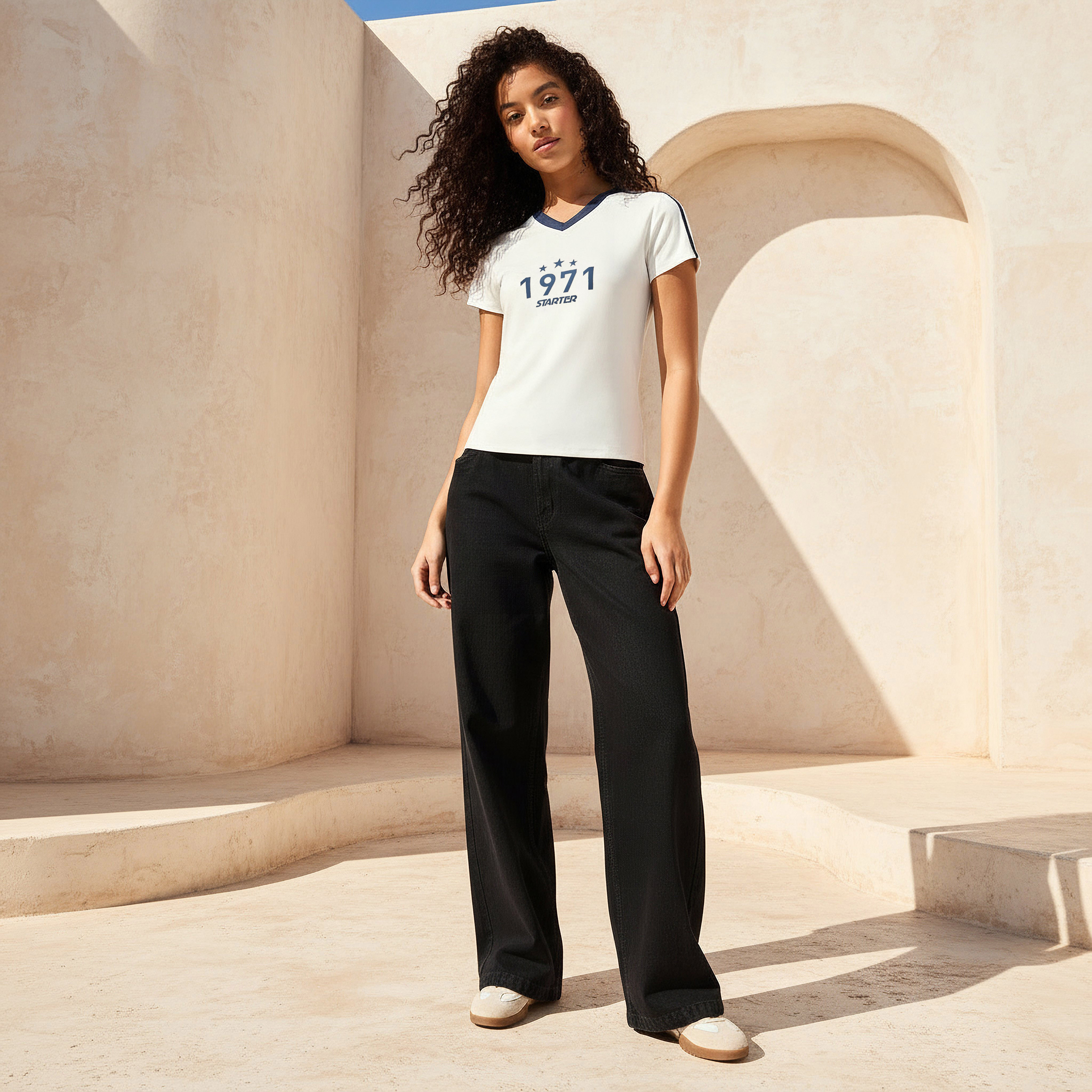 Starter T-shirt with Print-women-clothing-tshirts-image-2