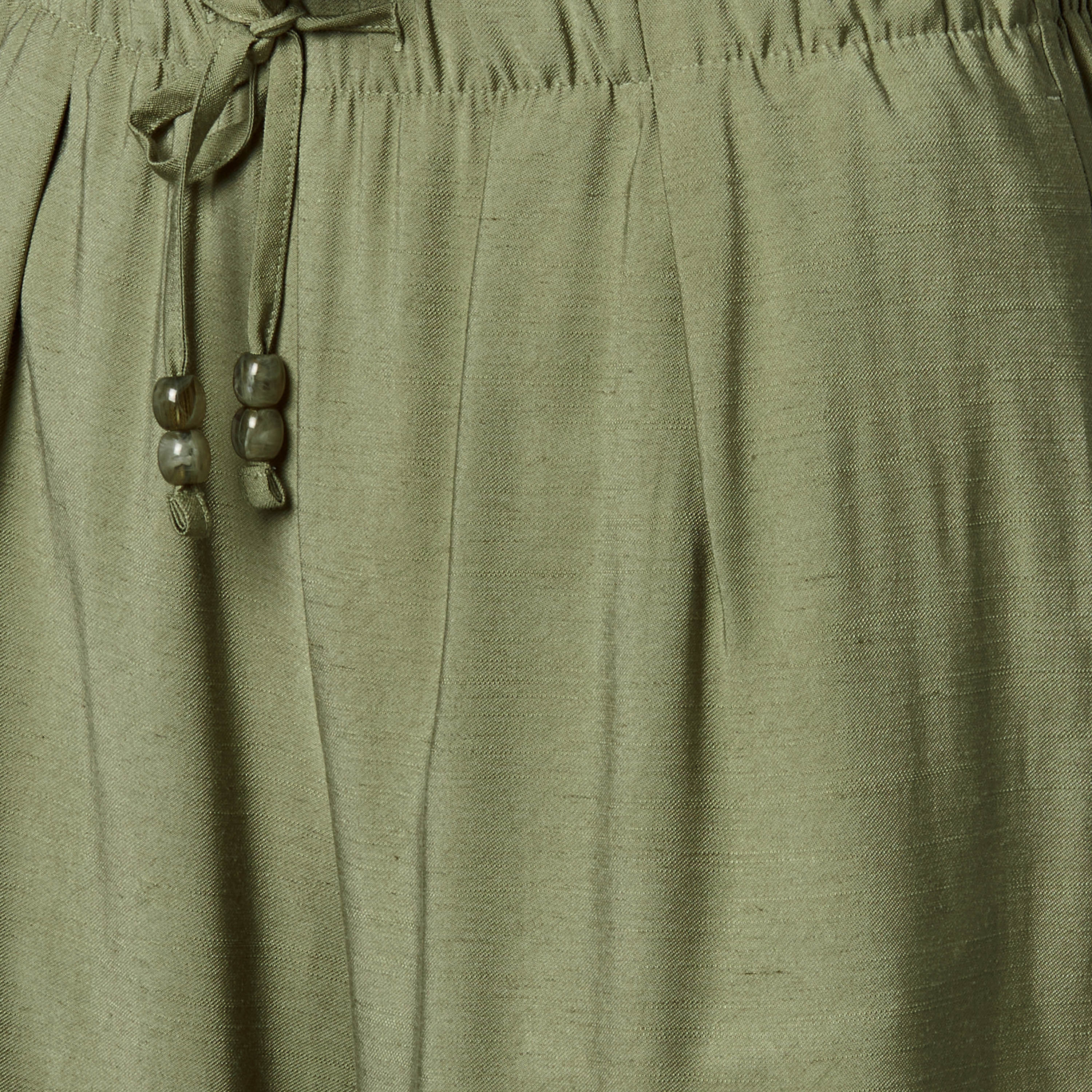 Regular Fit Mid Rise Wide Leg Linen Blend Pants-women-clothing-coordsets-image-2