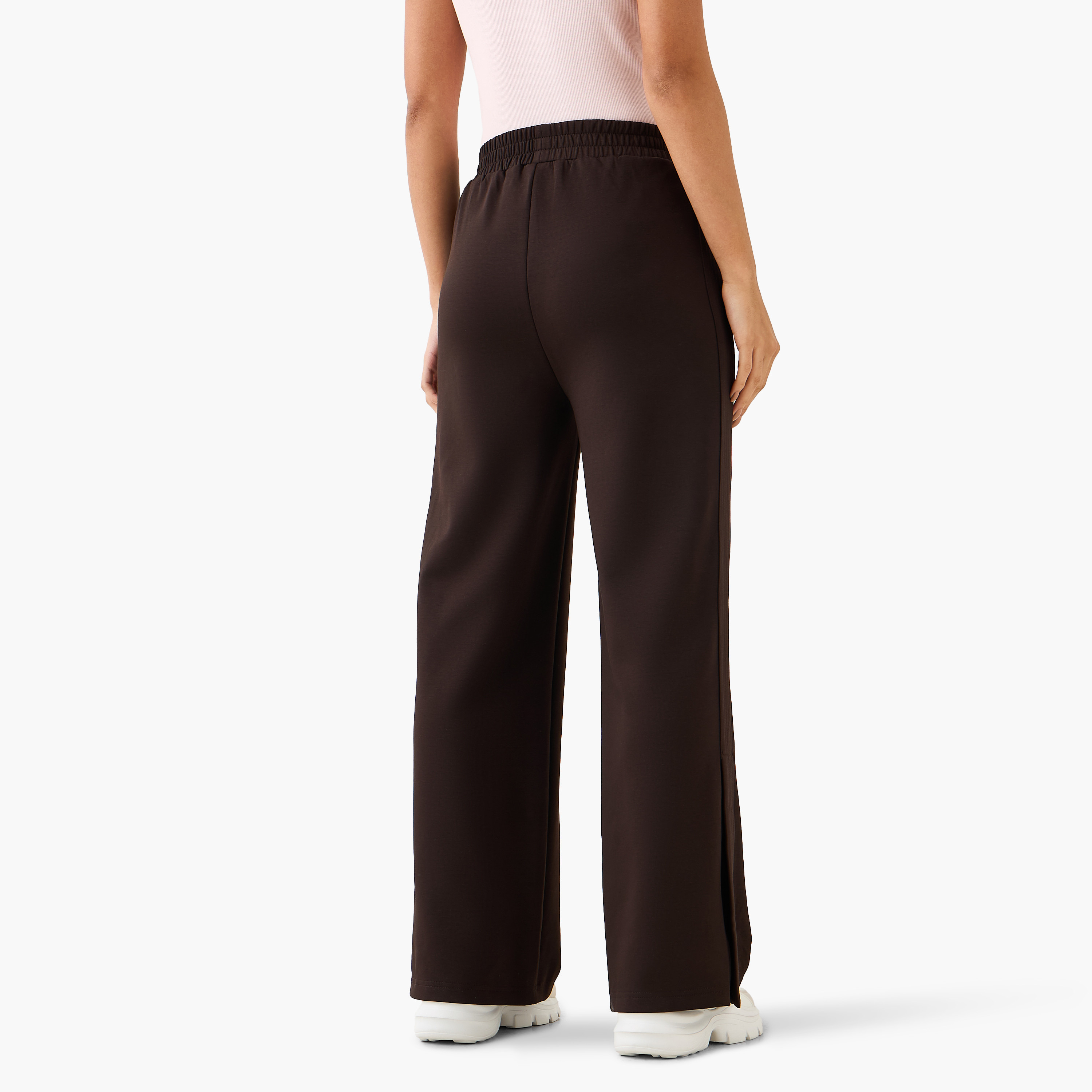 Mid-Rise Wide Leg Pants with Pockets-women-clothing-coordsets-image-4