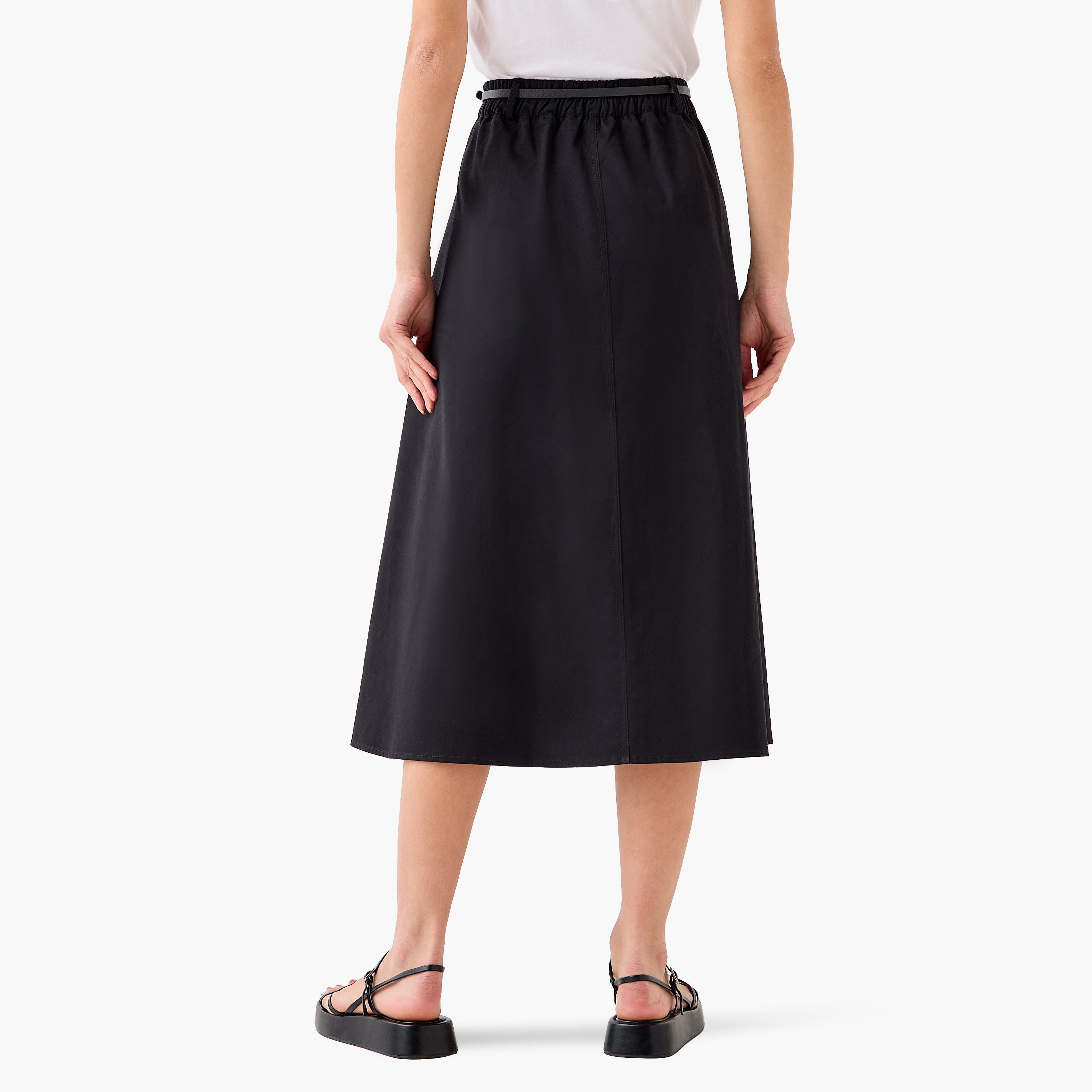 تنورة ميدي قطن بحزام وجيوب-women-clothing-bottoms-skirts-image-5