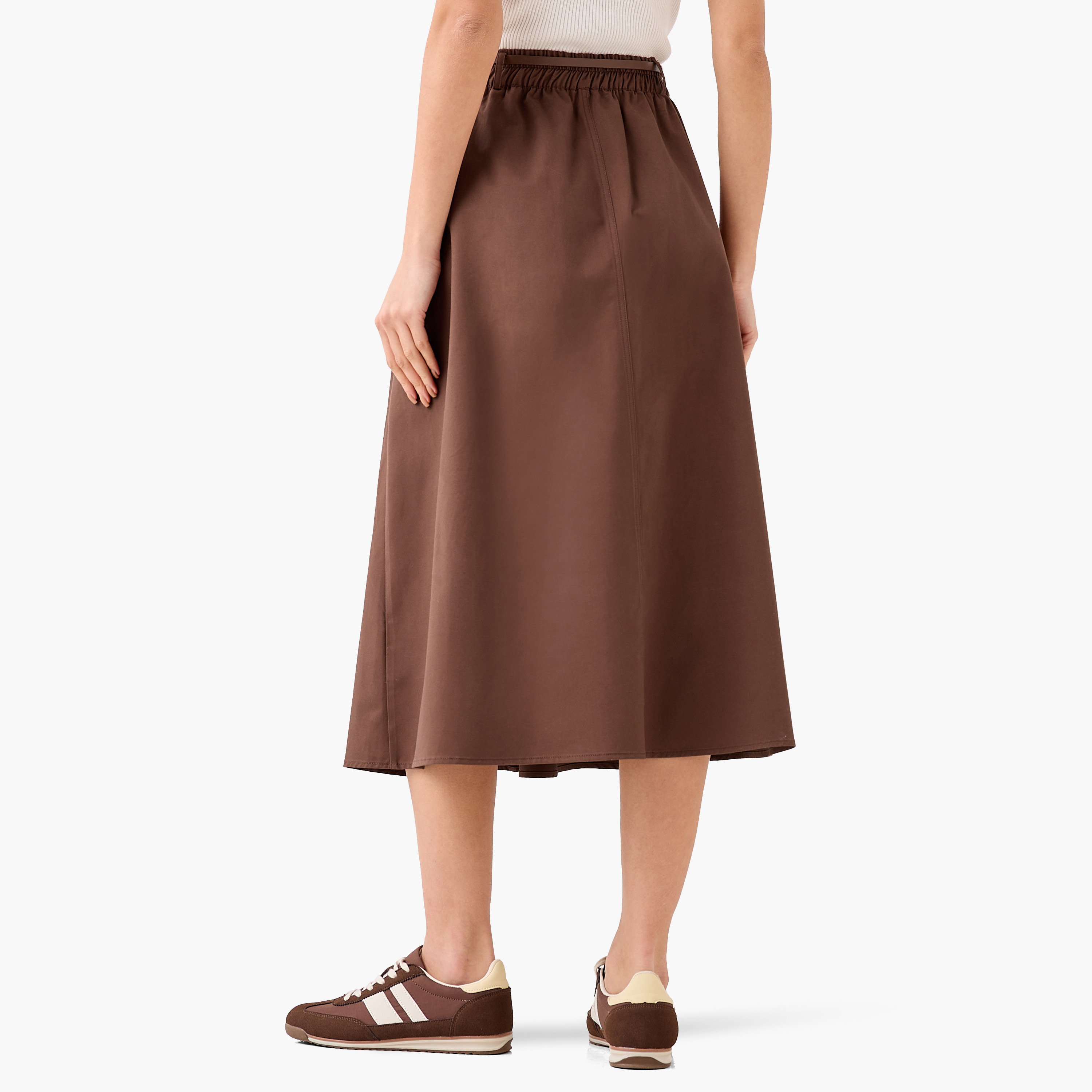 Midi Cotton Belted Skirt with Pockets-women-clothing-bottoms-skirts-image-5