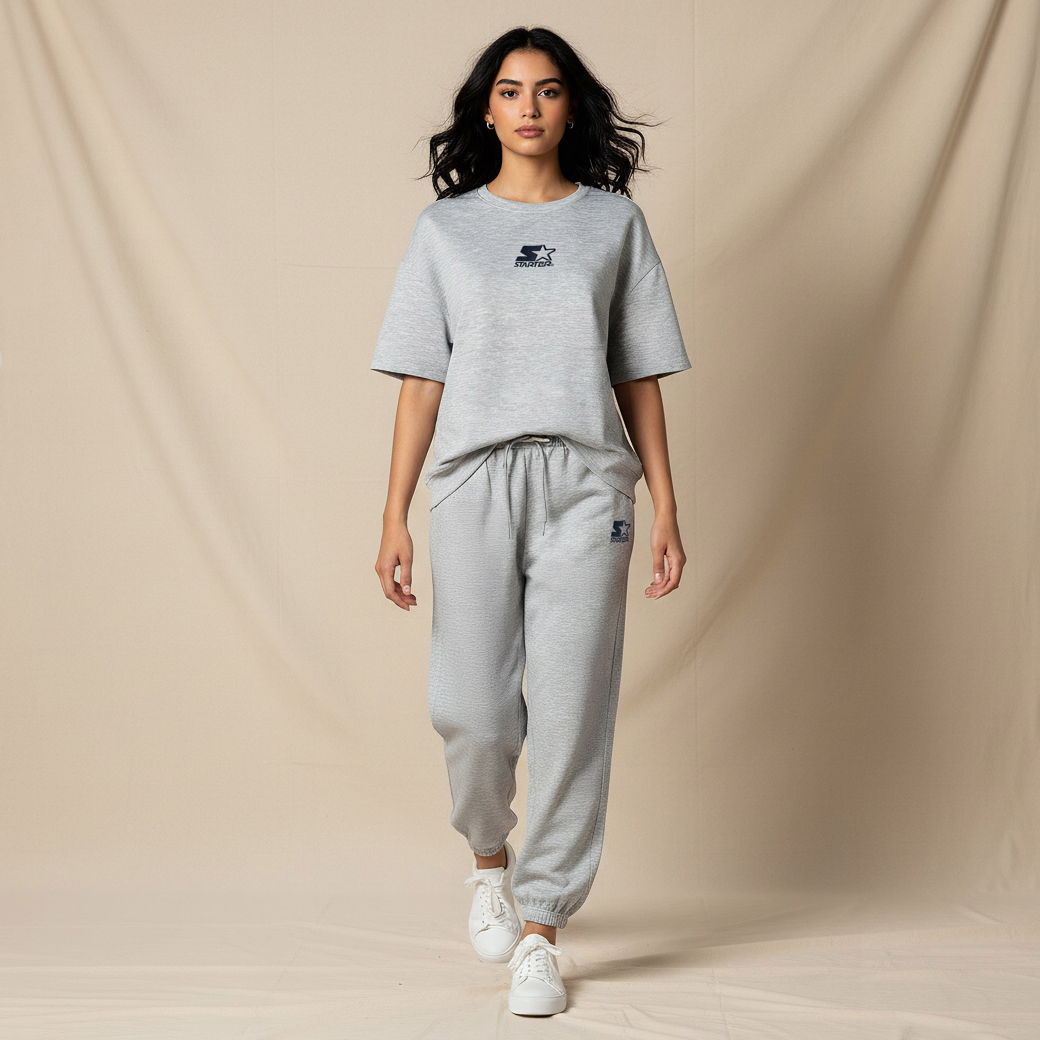 Starter Regular Fit T-shirt with Embroidery-women-clothing-coordsets-image-5