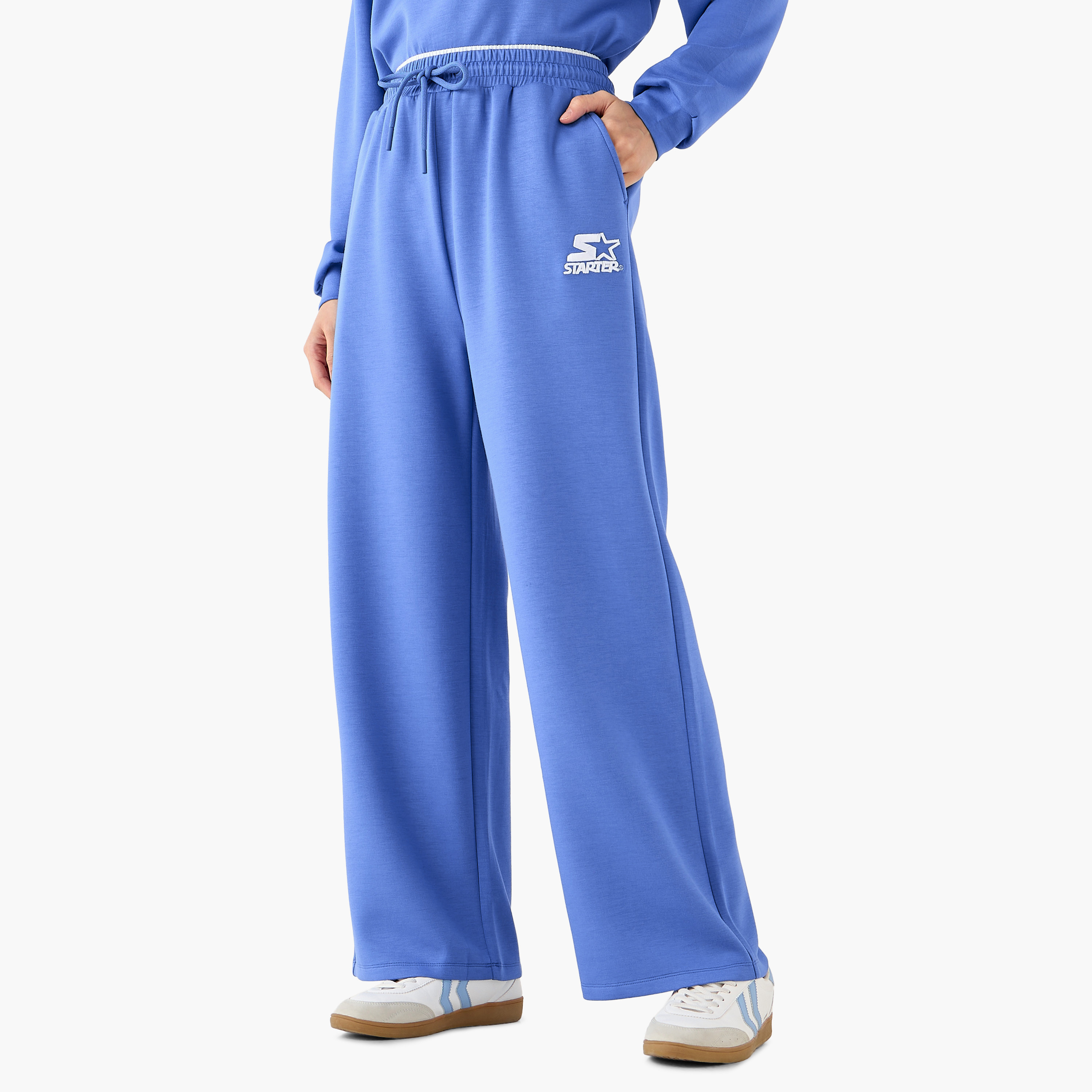 بنطلون رياضي بقصة مستقيمة وجيوب من ستارتر-women-clothing-bottoms-joggers-image-4