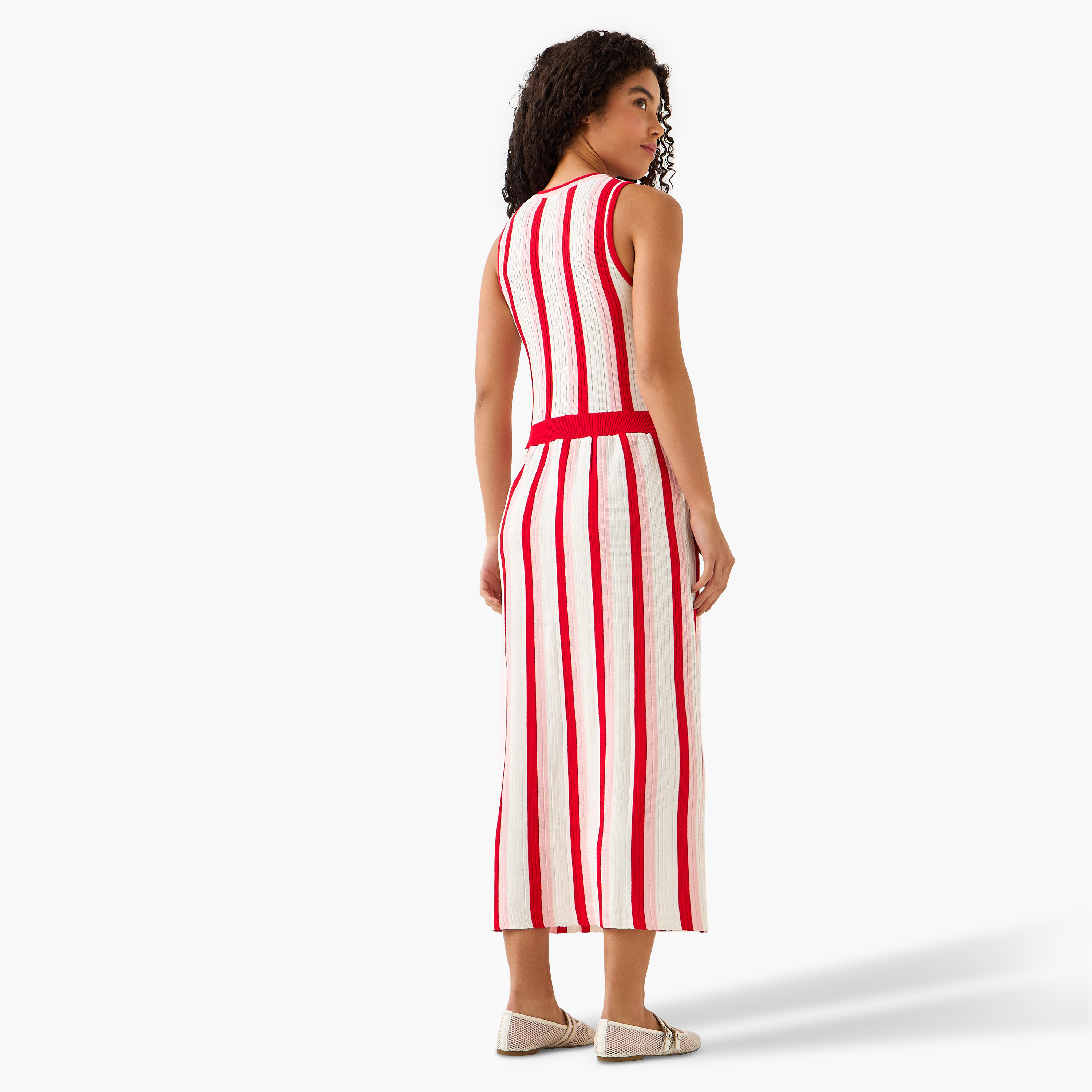 Striped Sleeveless A-Line Midi Dress-women-clothing-dresses-image-6