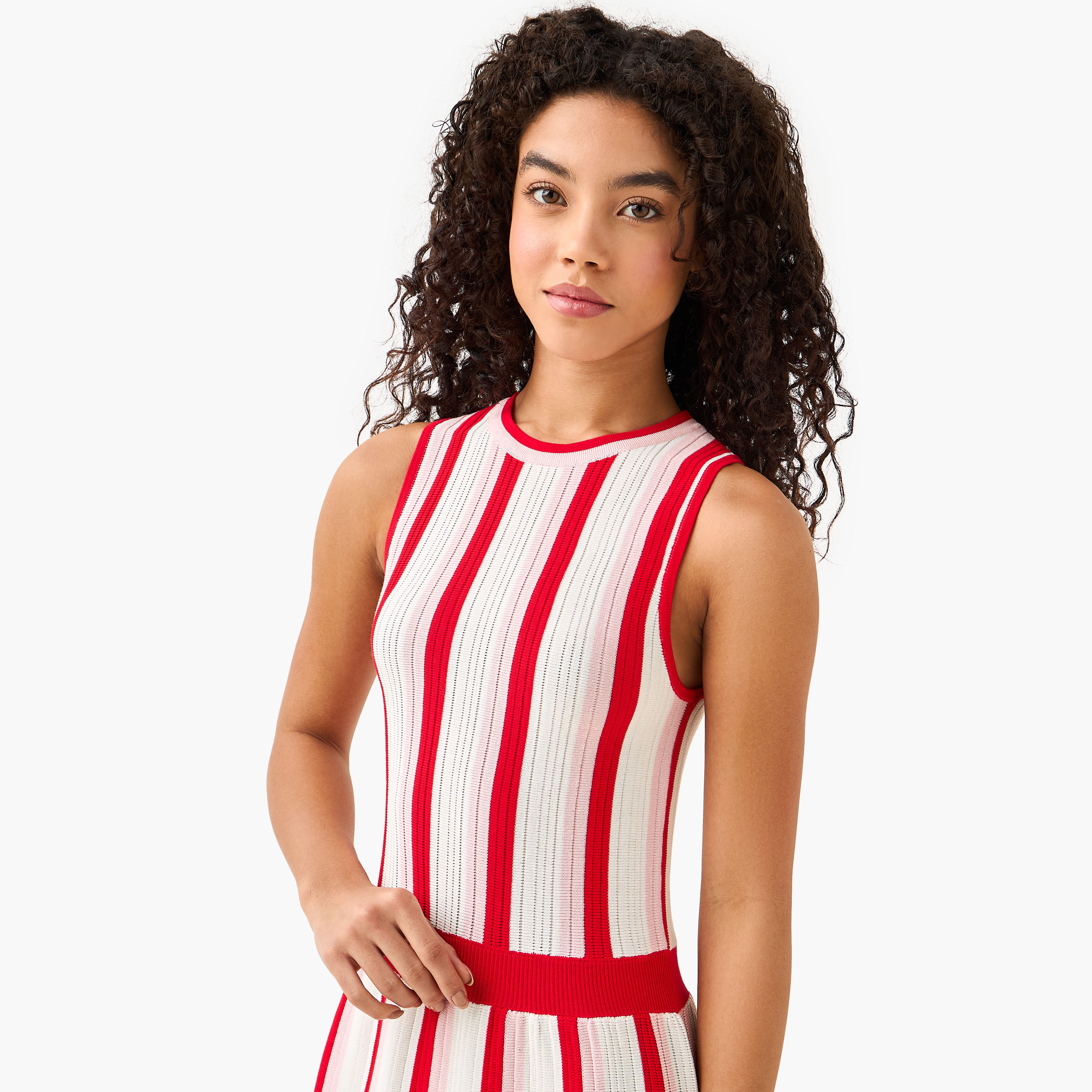 Striped Sleeveless A-Line Midi Dress-women-clothing-dresses-image-7