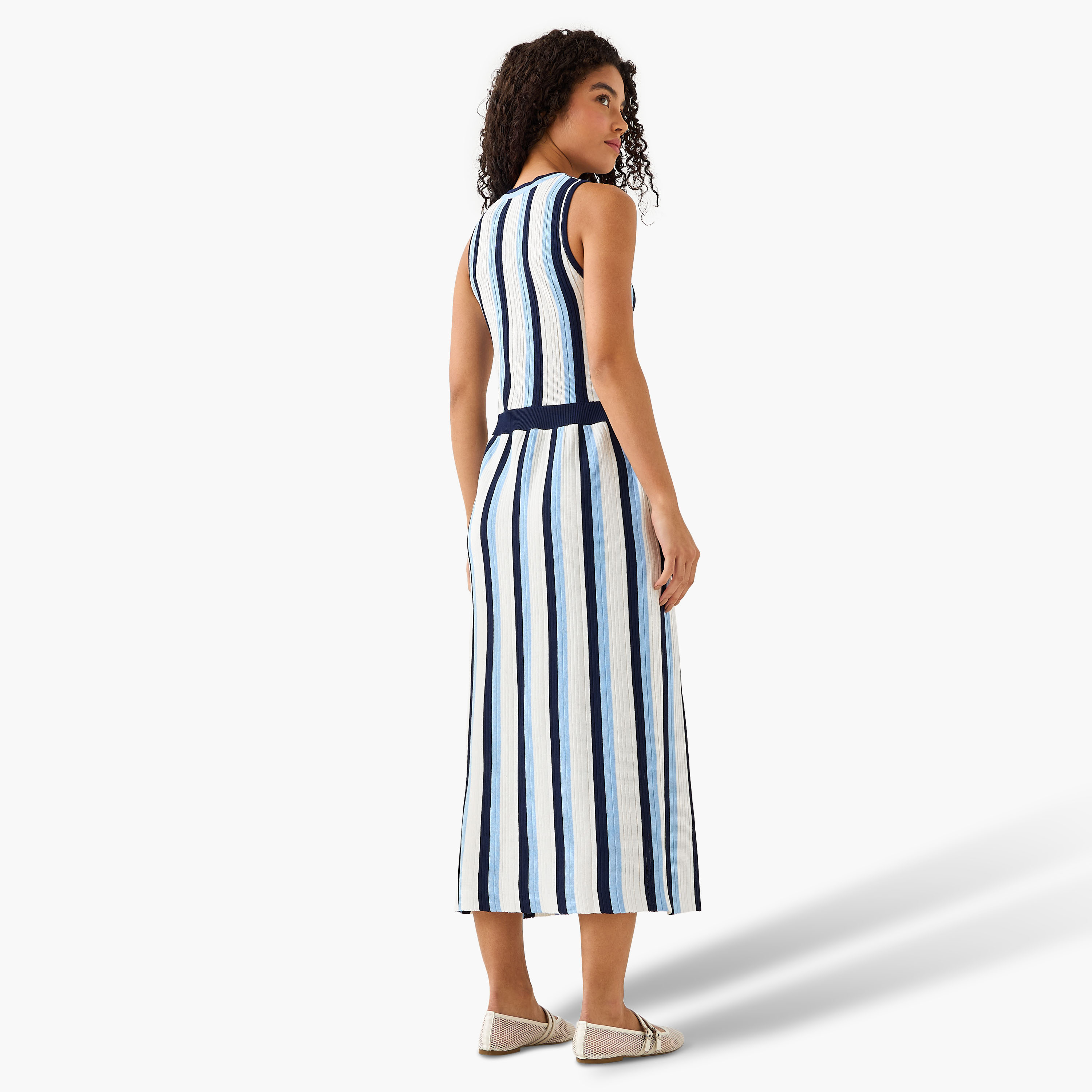 Striped Sleeveless A-Line Midi Dress-women-clothing-dresses-image-5