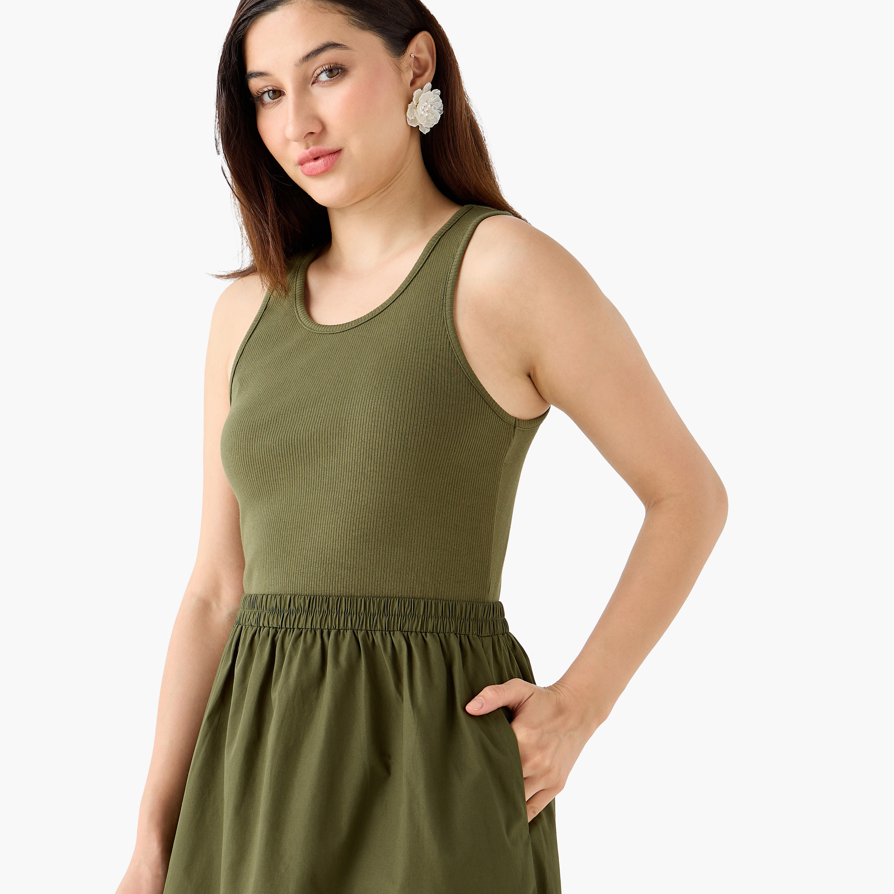 Ribbed Maxi Dress with Pockets-women-clothing-dresses-image-7