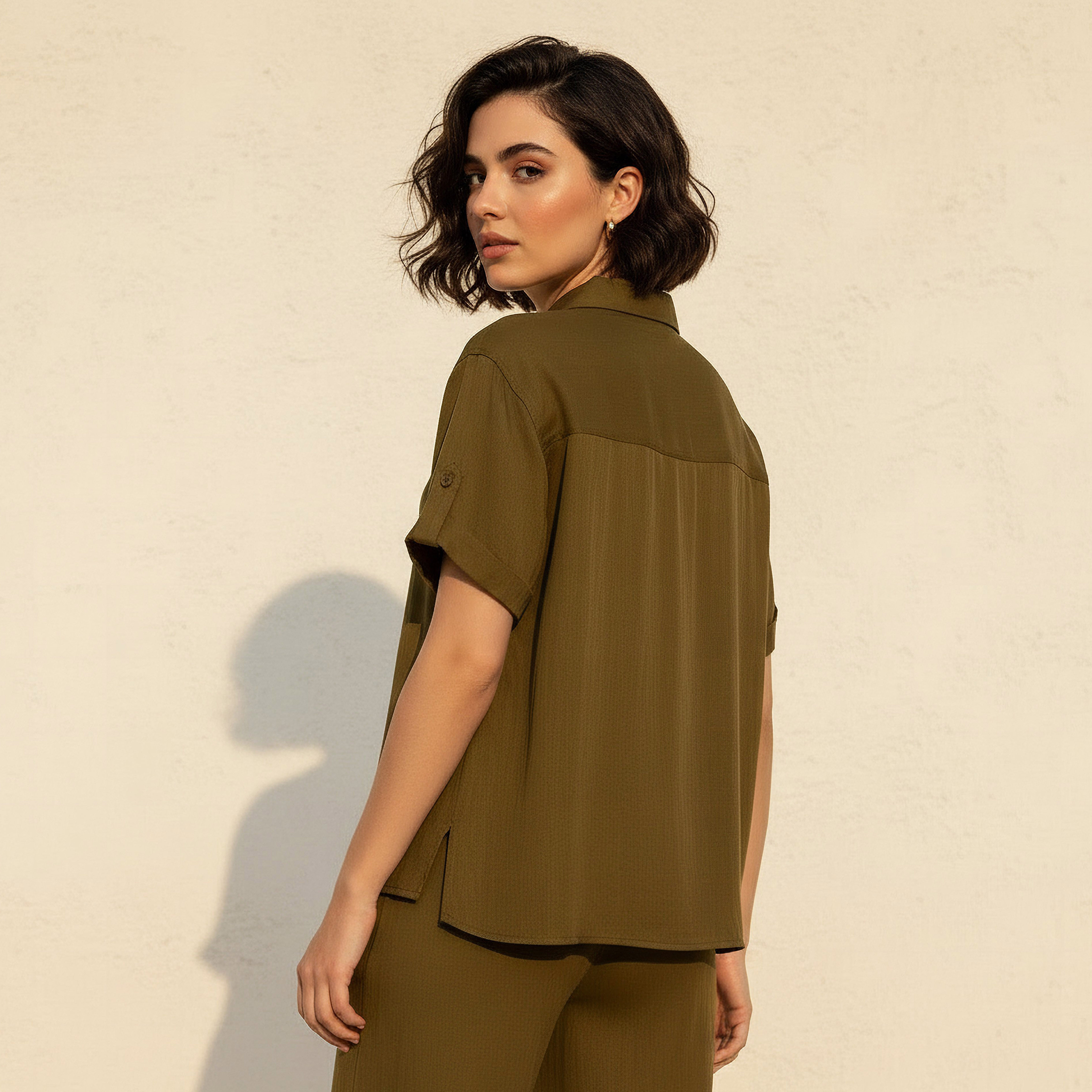 Lyocell Shirt with Roll-Up Sleeves-women-clothing-shirtsandblouses-shirts-image-4