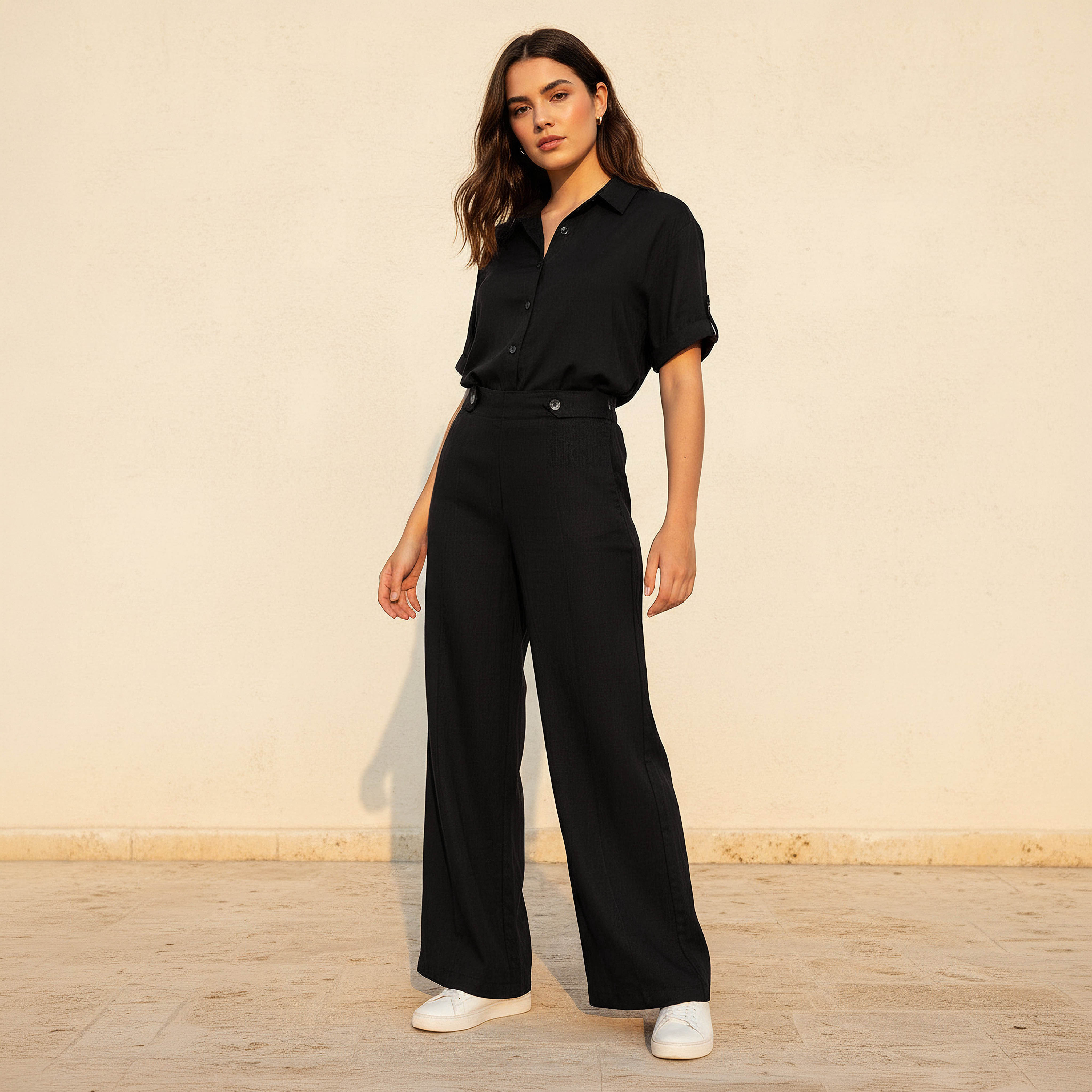 Mid-Rise Button Detail Trousers-women-clothing-bottoms-trousers-image-5