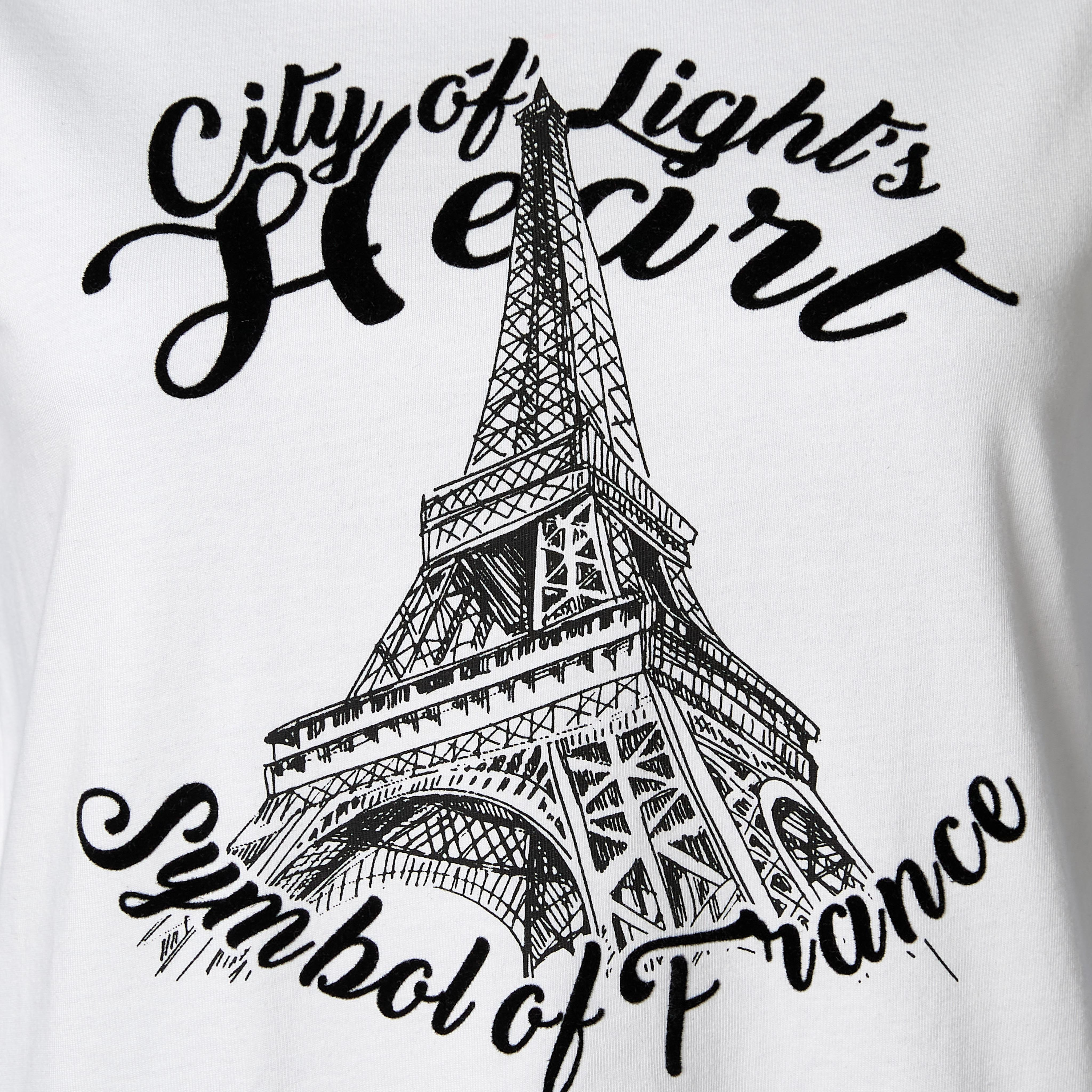 تيشيرت قطن بقصة عادية وطبعات-women-clothing-tshirts-image-2