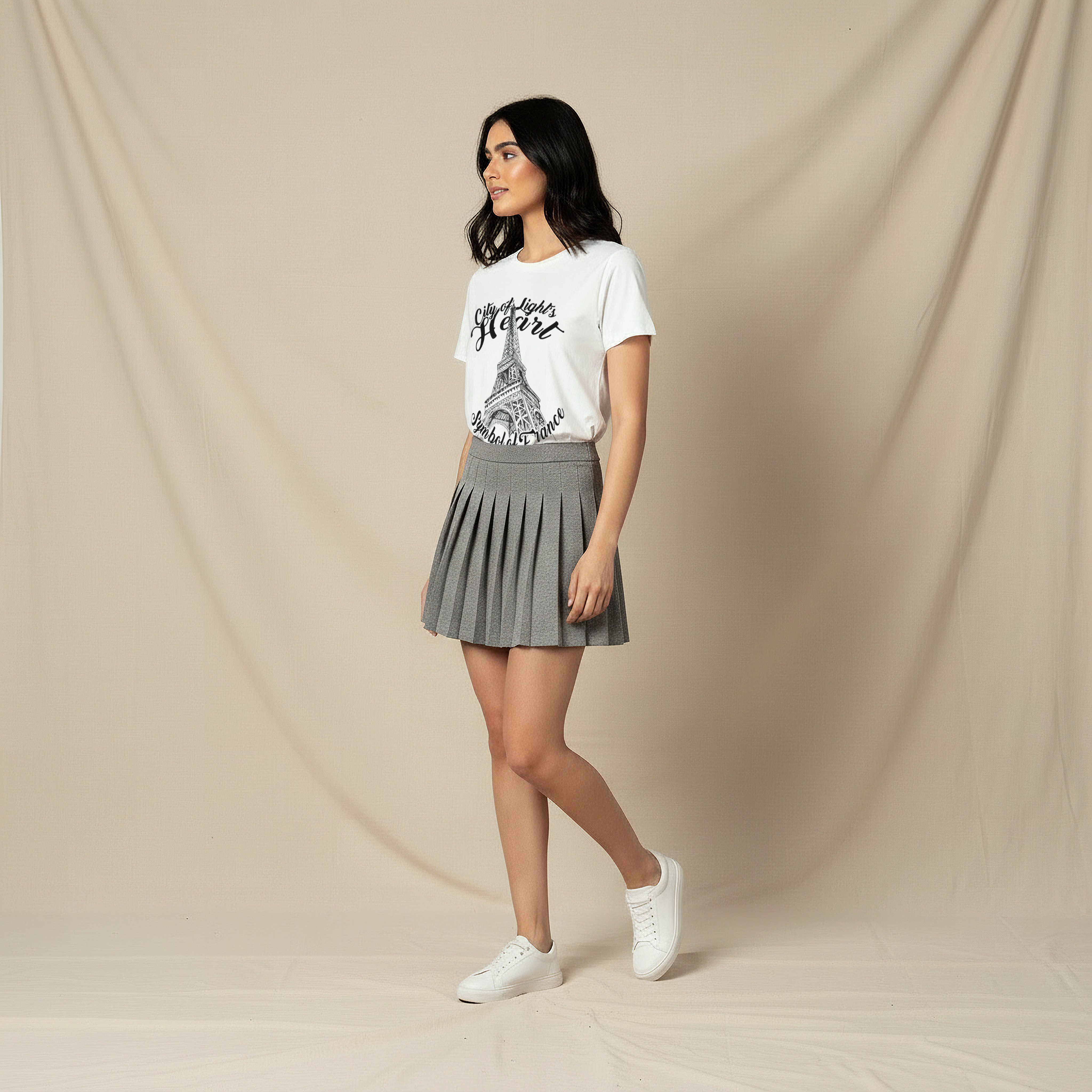 تيشيرت قطن بقصة عادية وطبعات-women-clothing-tshirts-image-3