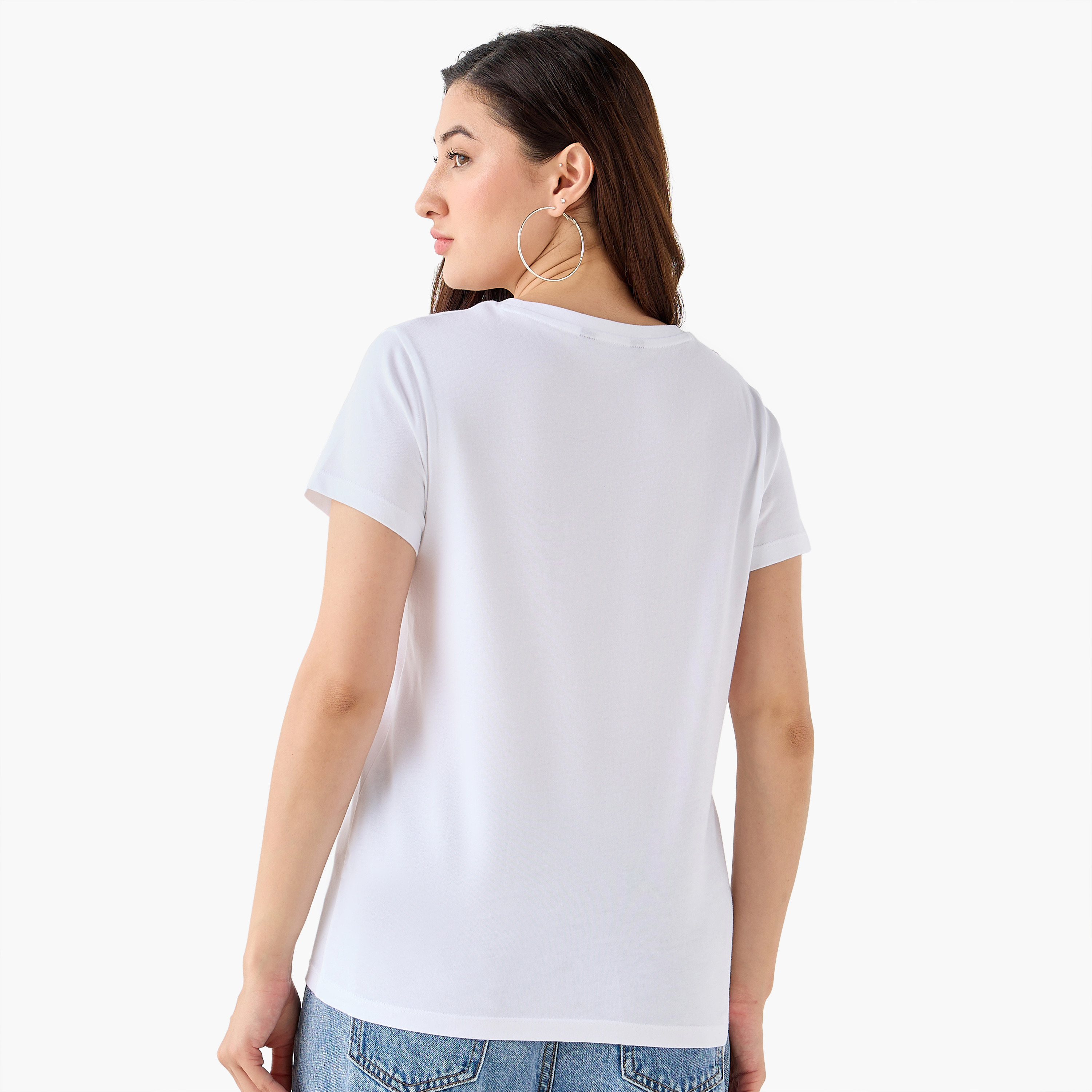 Cotton T-shirt with Print-women-clothing-tshirts-image-4