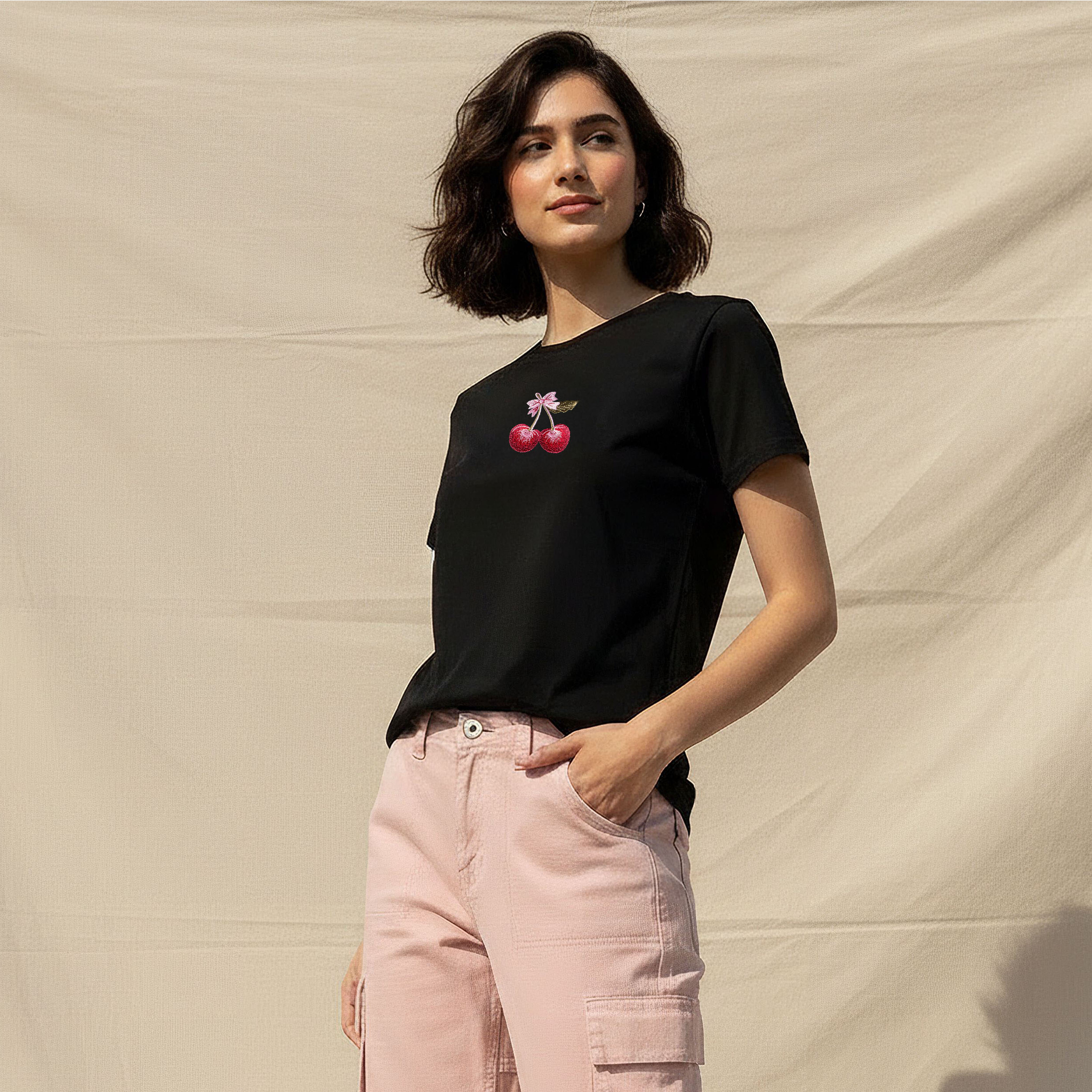 Cotton T-shirt with Embroidery-women-clothing-tshirts-image-7