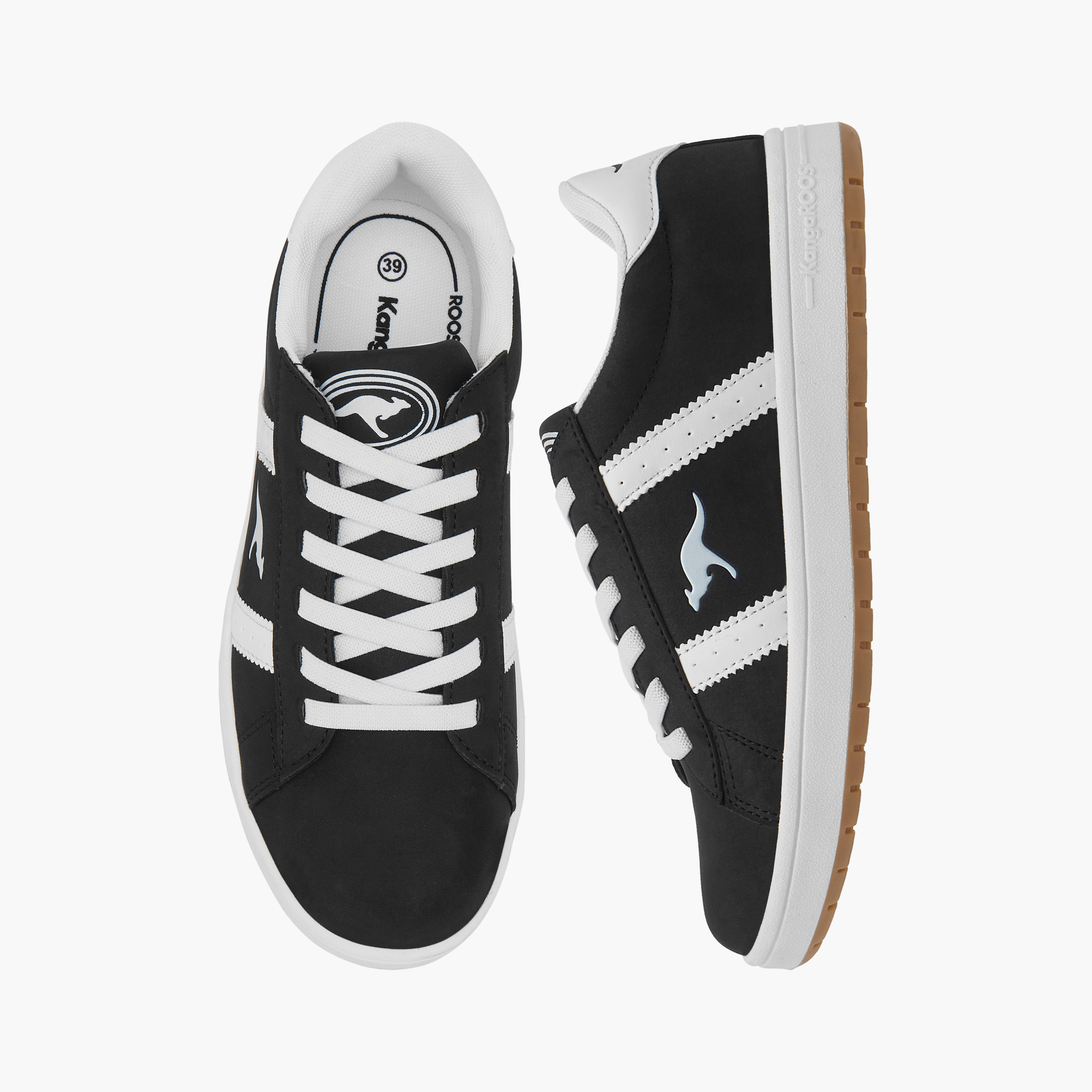 حذاء سنيكرز برباط إغلاق وتفاصيل شعار للنساء من كانجاروس-women-shoes-sneakers-image-1