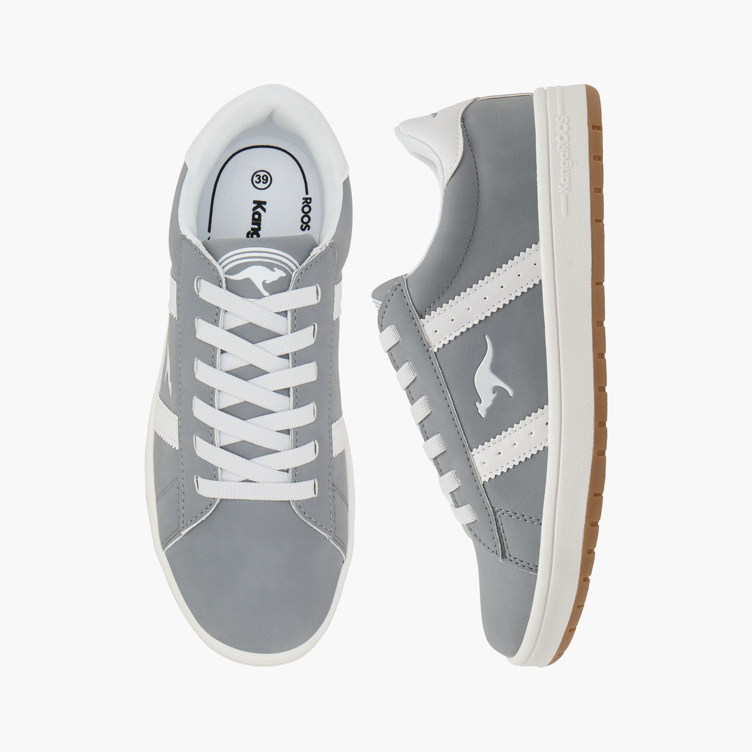 حذاء سنيكرز برباط إغلاق وتفاصيل شعار للنساء من كانجاروس-women-shoes-sneakers-image-1