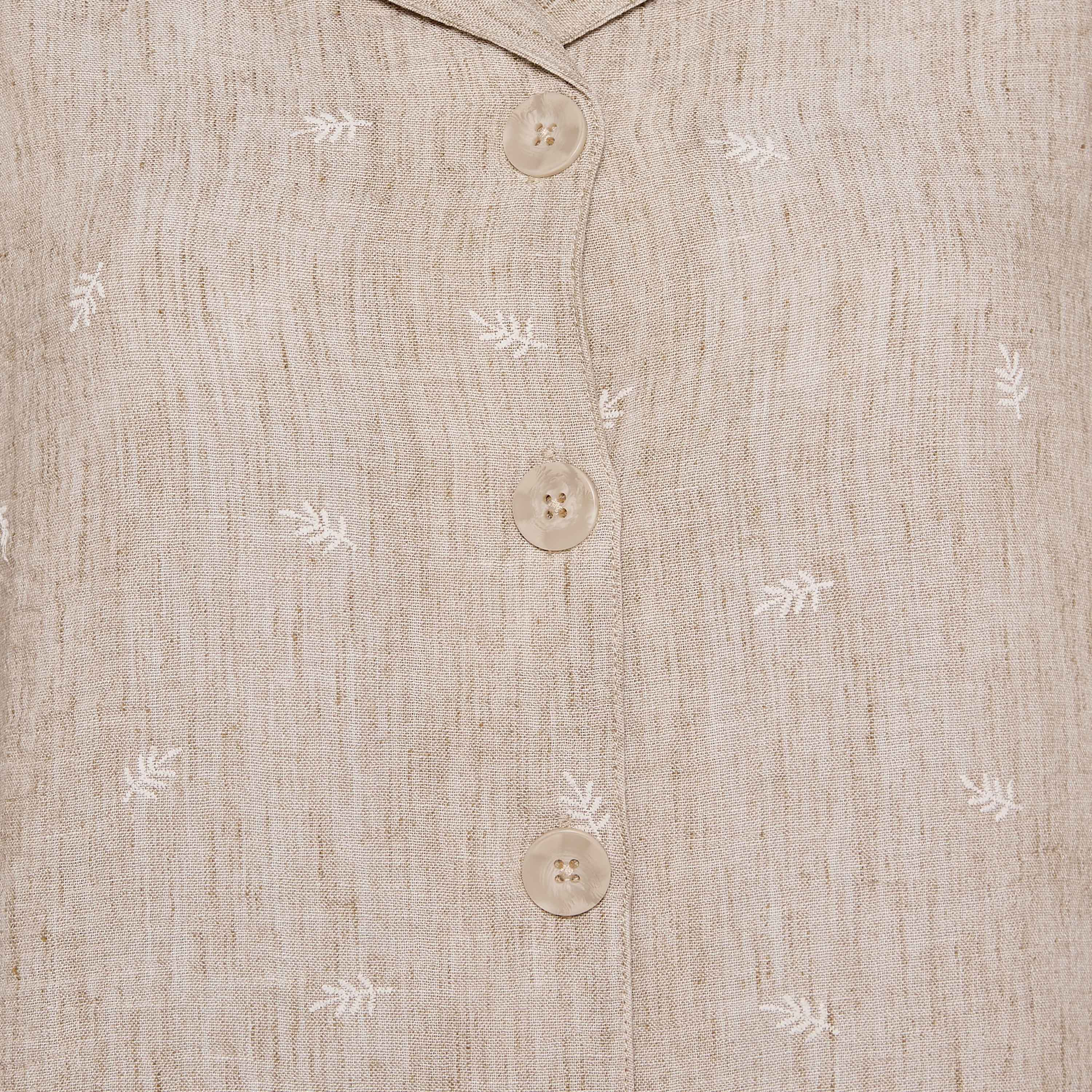 قميص بتطريز أوراق وأكمام قصيرة-women-clothing-shirtsandblouses-shirts-image-3