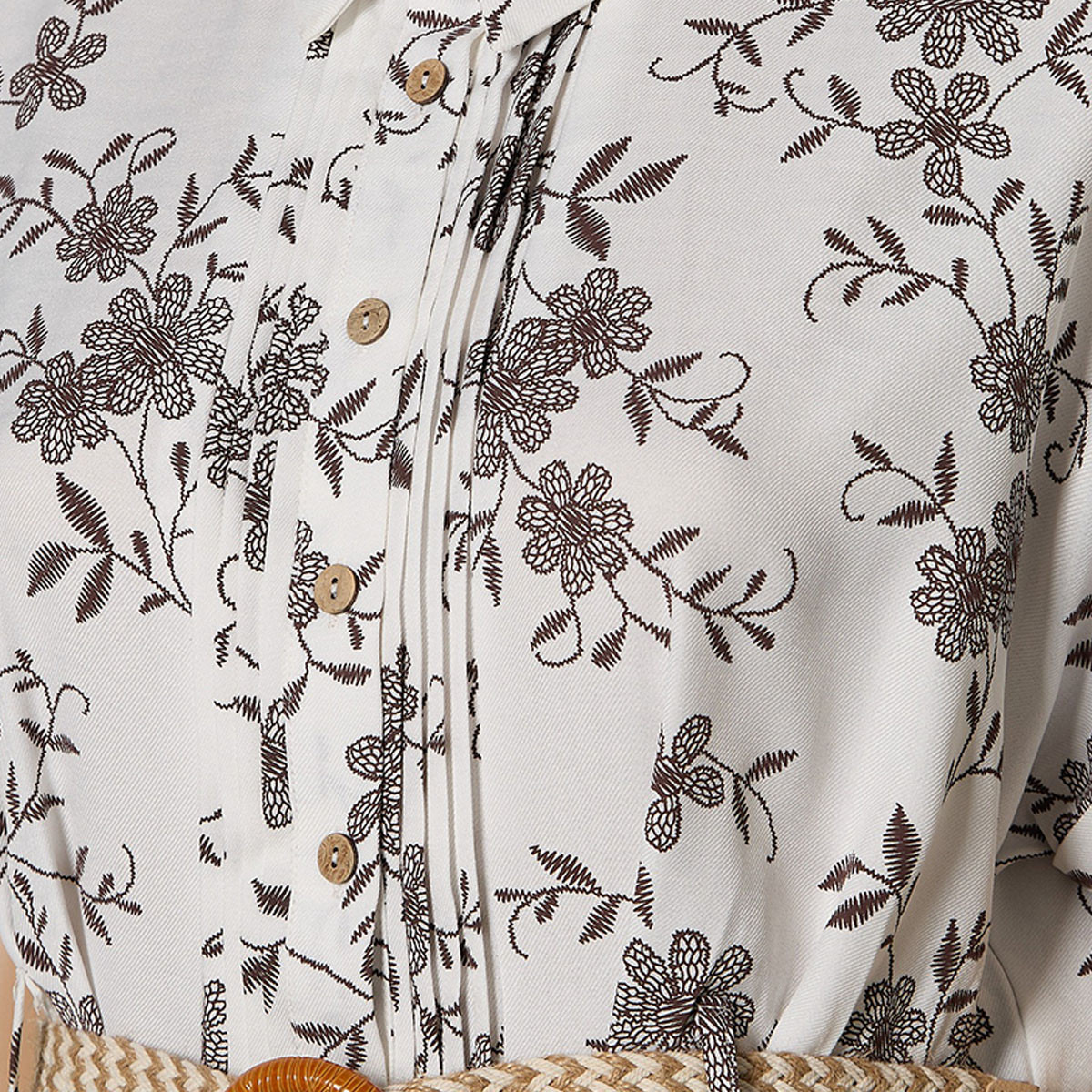 Embroidered Women Shirt Dress with Belt-women-clothing-dresses-image-2