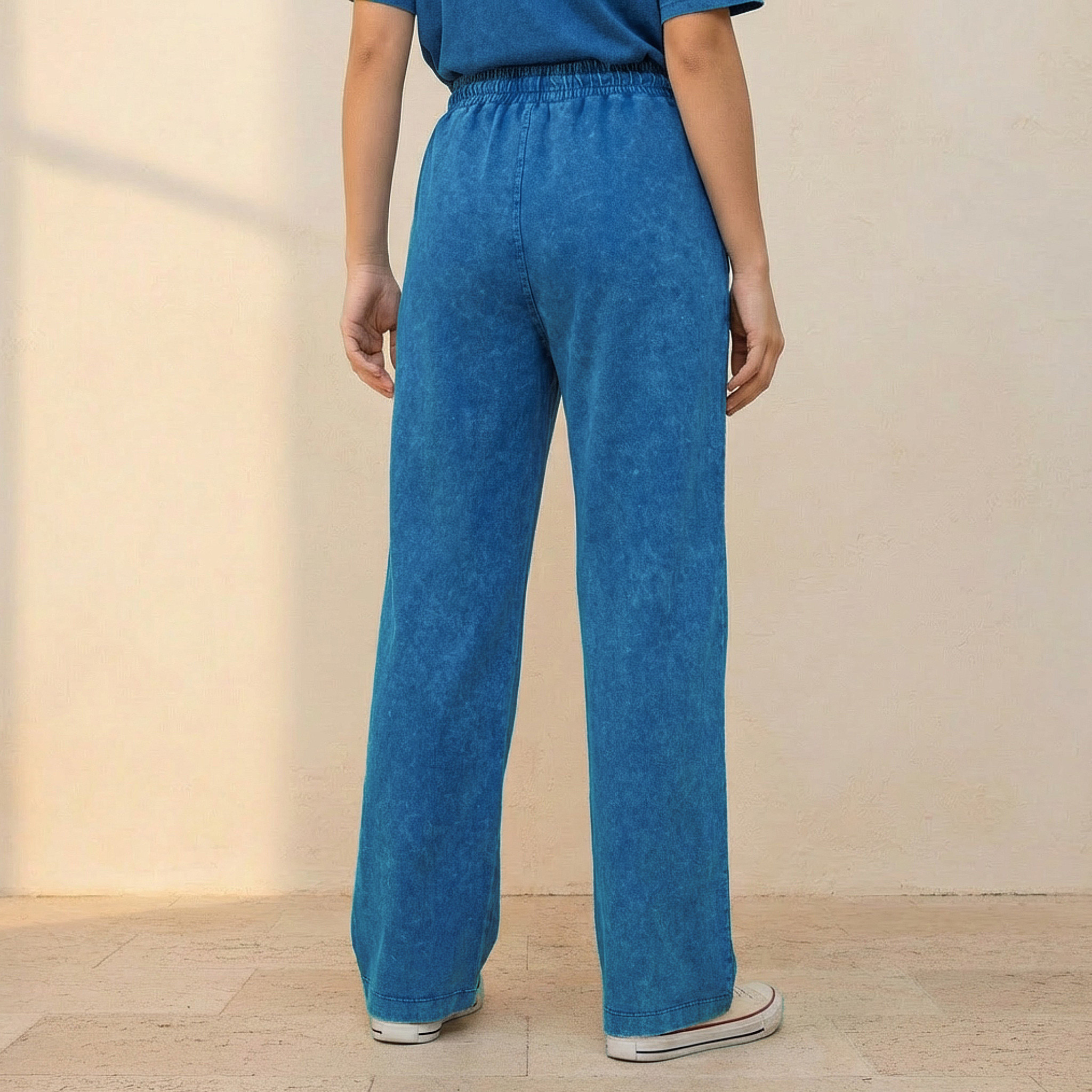 Starter Wide Leg Cotton Joggers with Pockets-women-clothing-bottoms-joggers-image-4