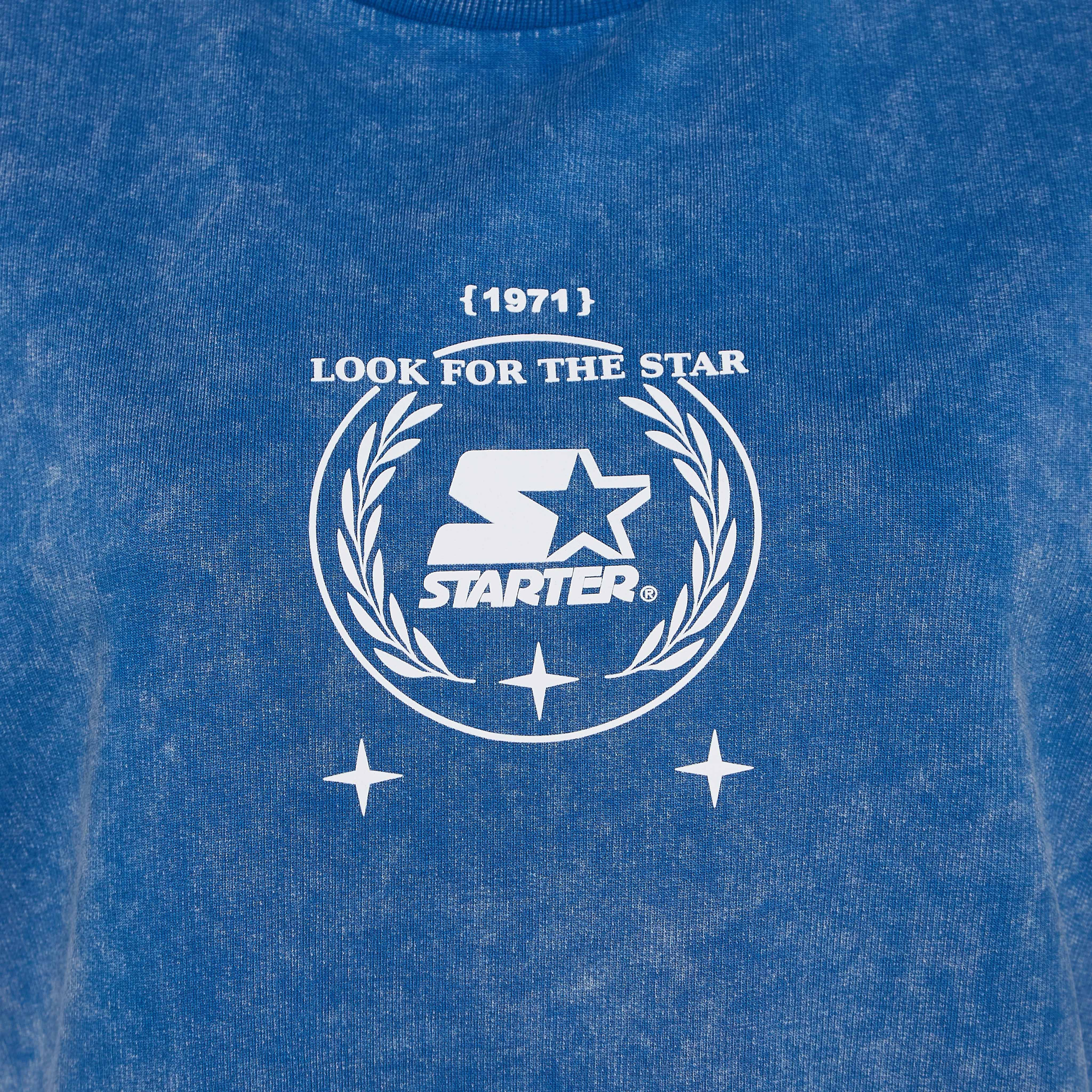 Starter Cotton T-shirt with Logo Print-women-clothing-coordsets-image-2