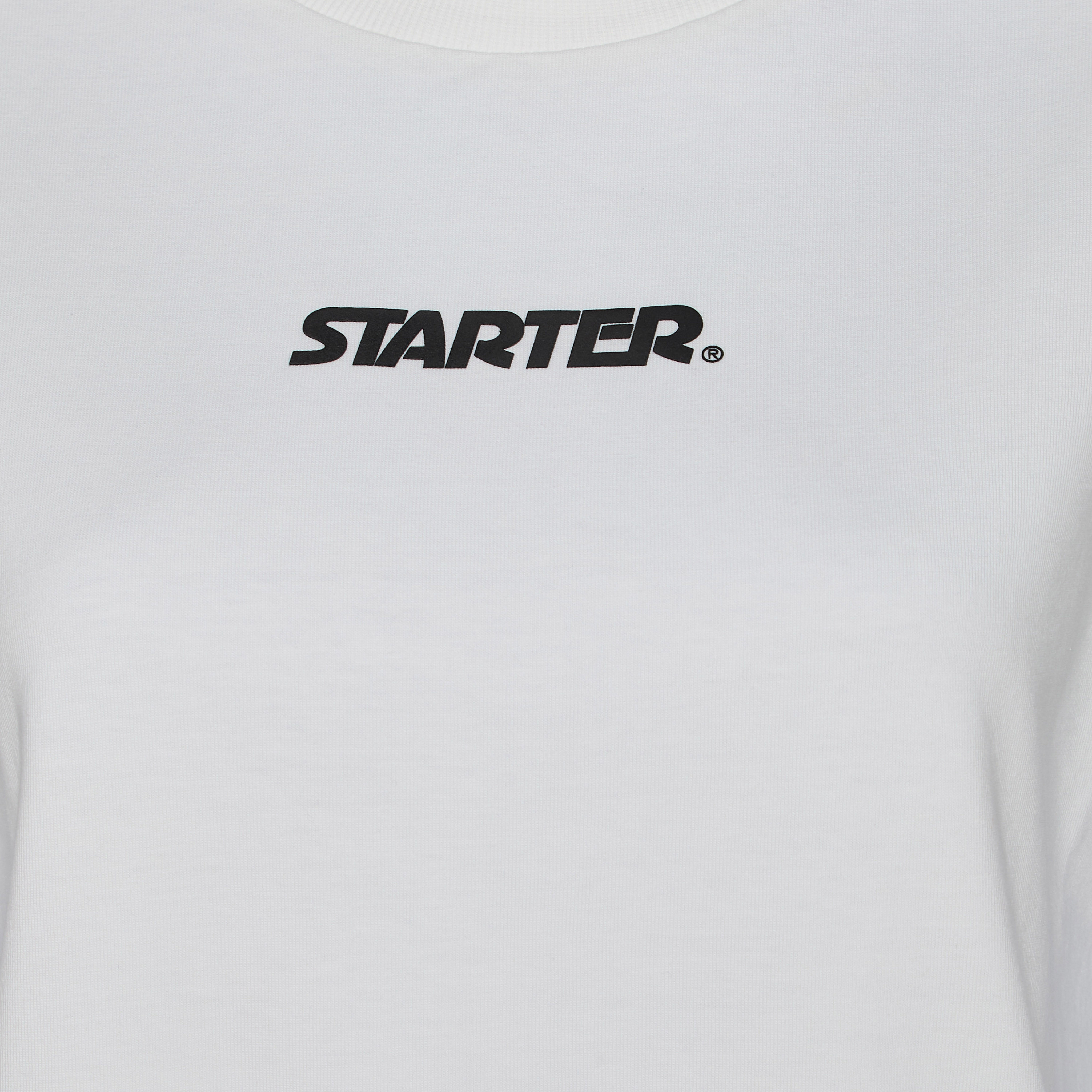 Starter Cotton T-shirt with Logo Print-women-clothing-coordsets-image-2