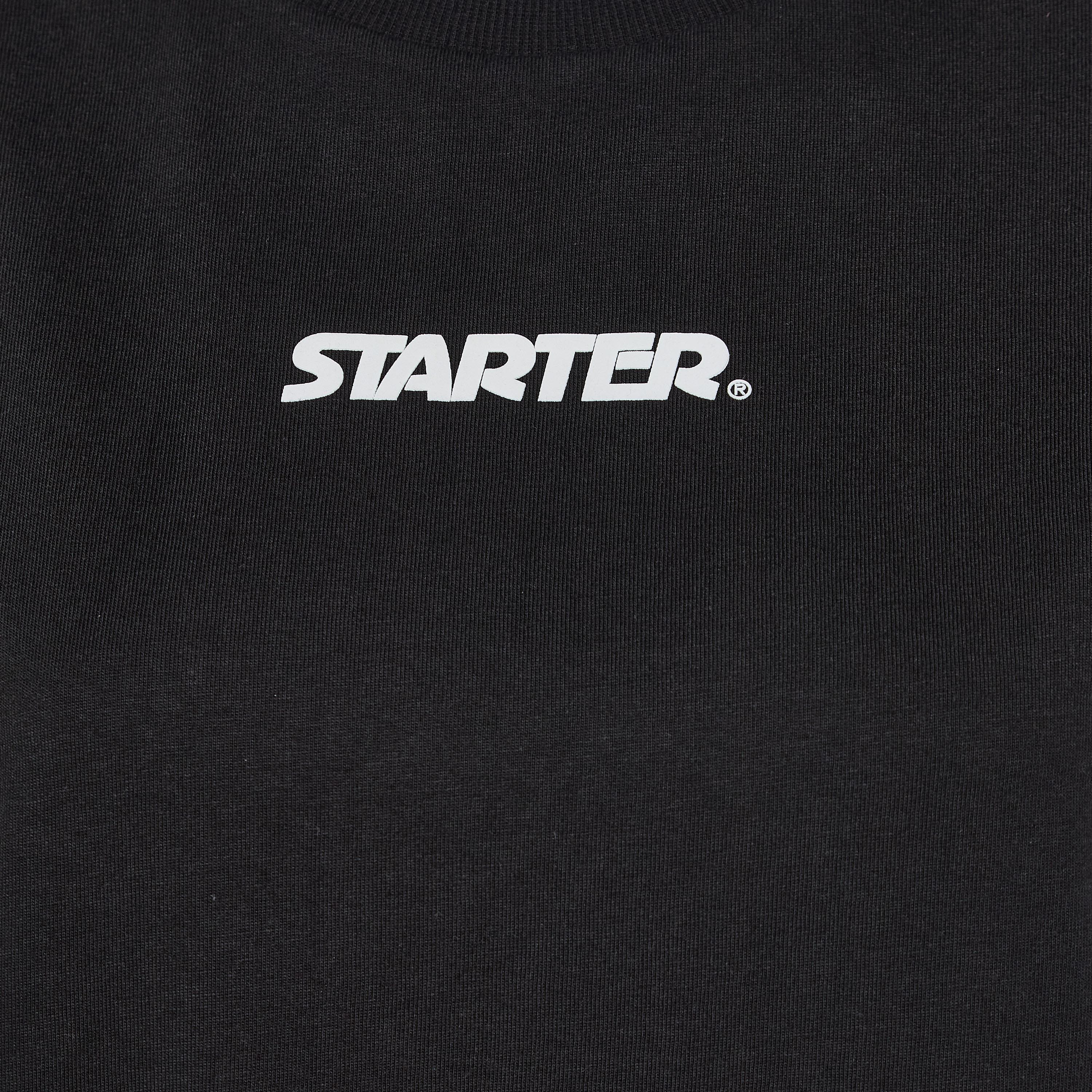 Starter Cotton T-shirt with Logo Print-women-clothing-coordsets-image-2