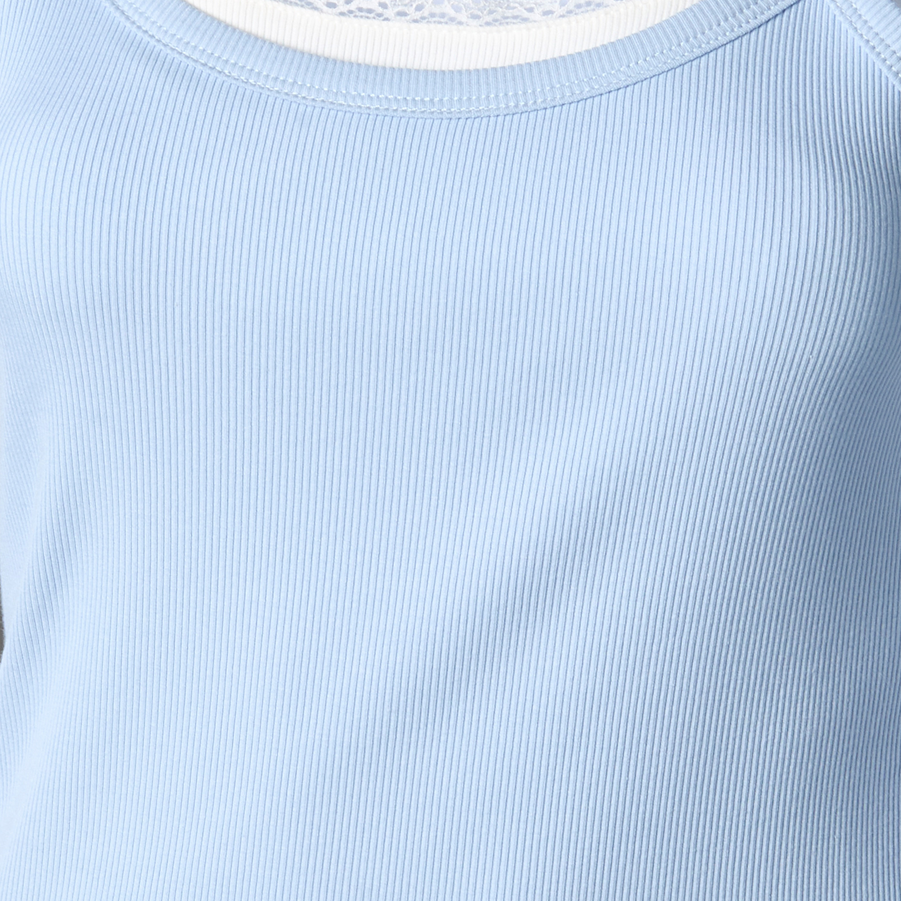 بلوزة تانك بملمس مضلع بارز-women-clothing-tshirts-image-2