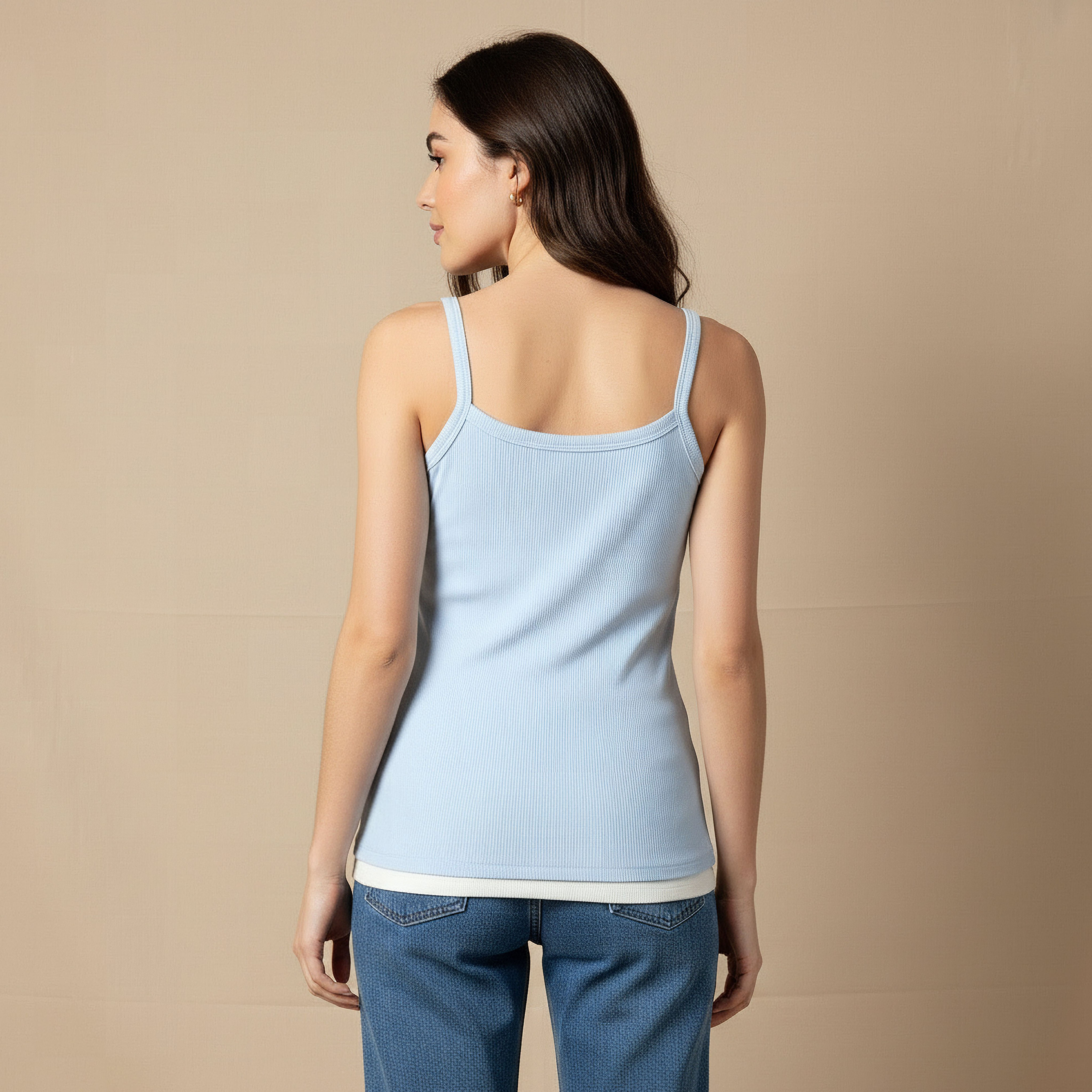 بلوزة تانك بملمس مضلع بارز-women-clothing-tshirts-image-5