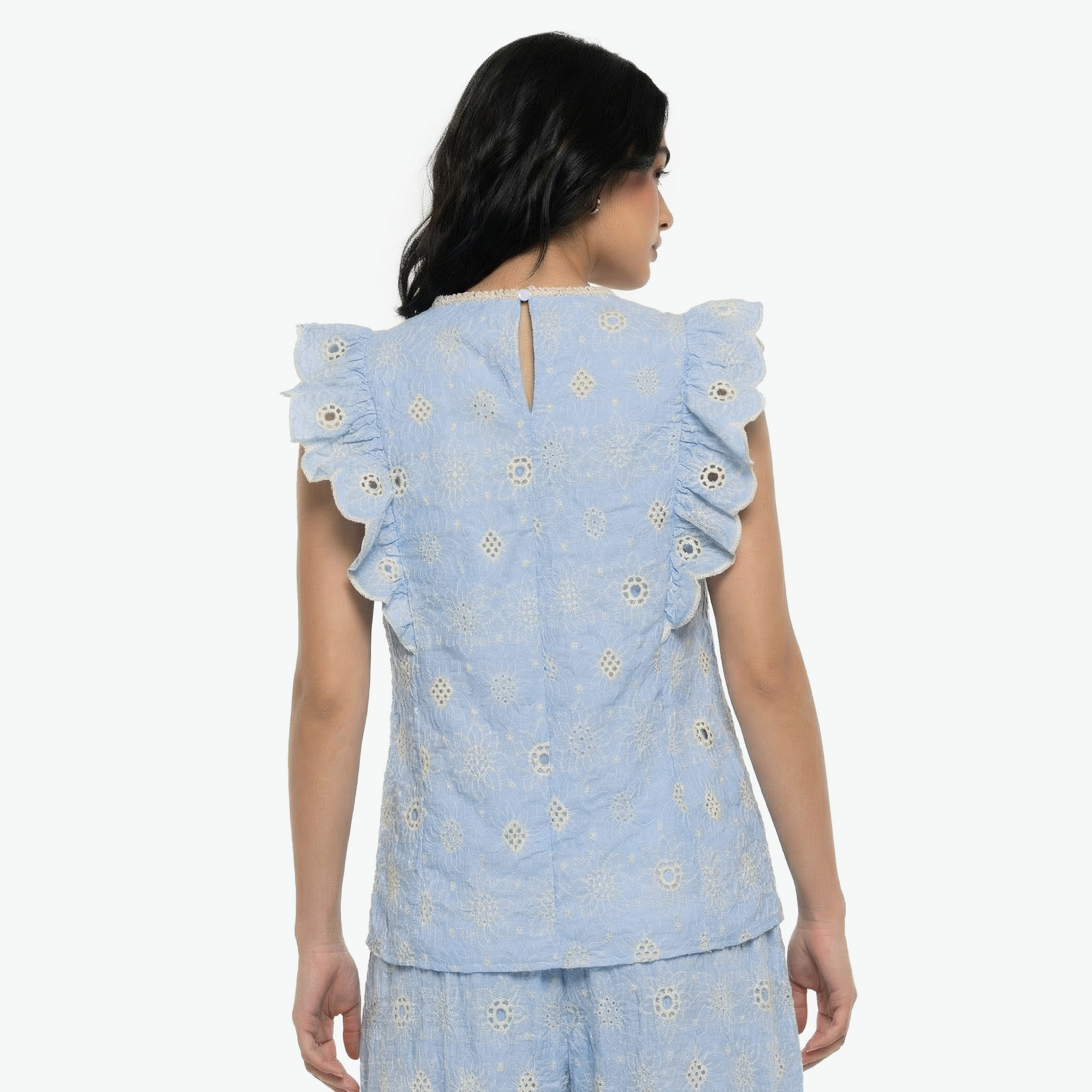 Schiffli Embroidered Top with Ruffle Detail-women-clothing-shirtsandblouses-blouses-image-4
