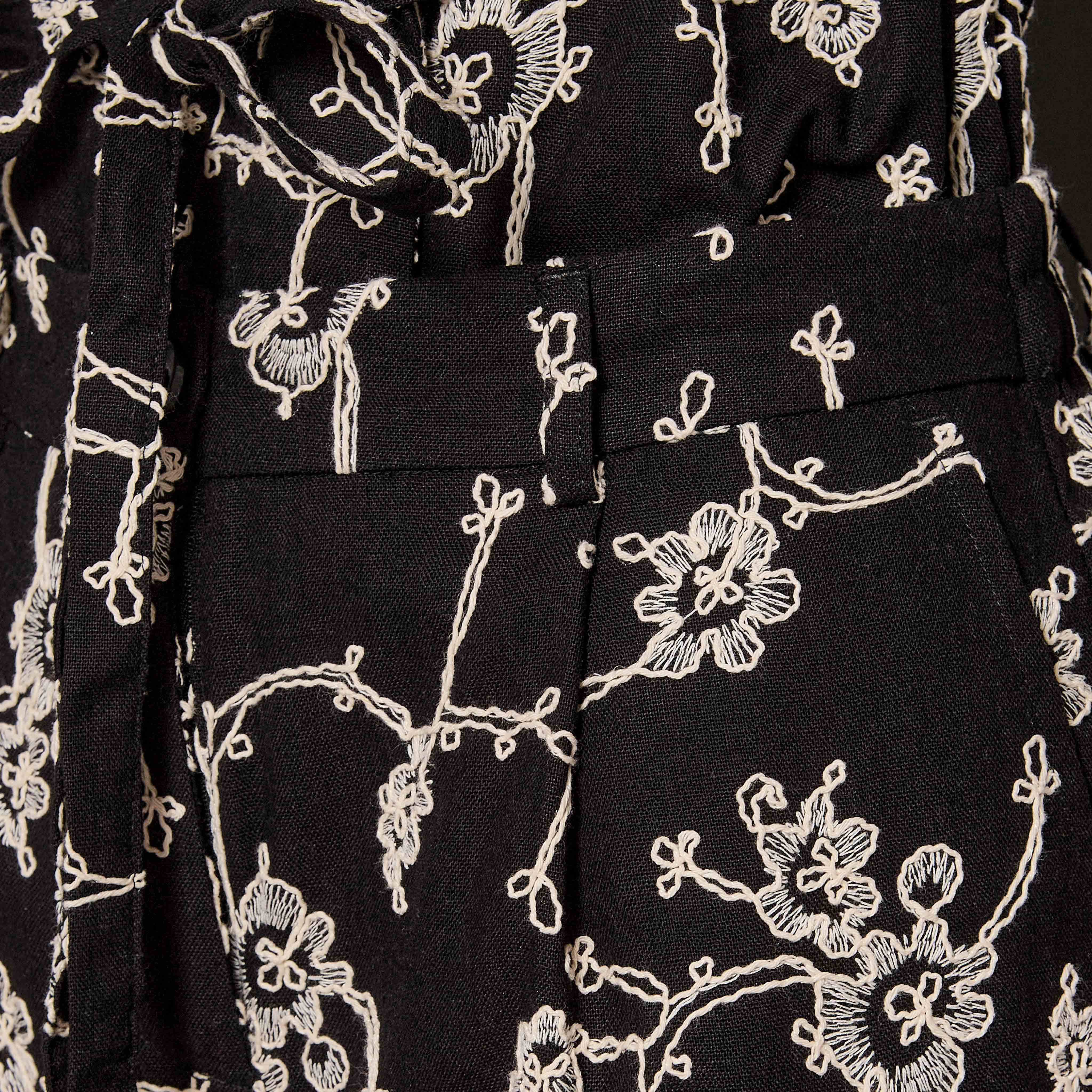 Mid-Rise Embroidered Wide Leg Pants-women-clothing-coordsets-image-2