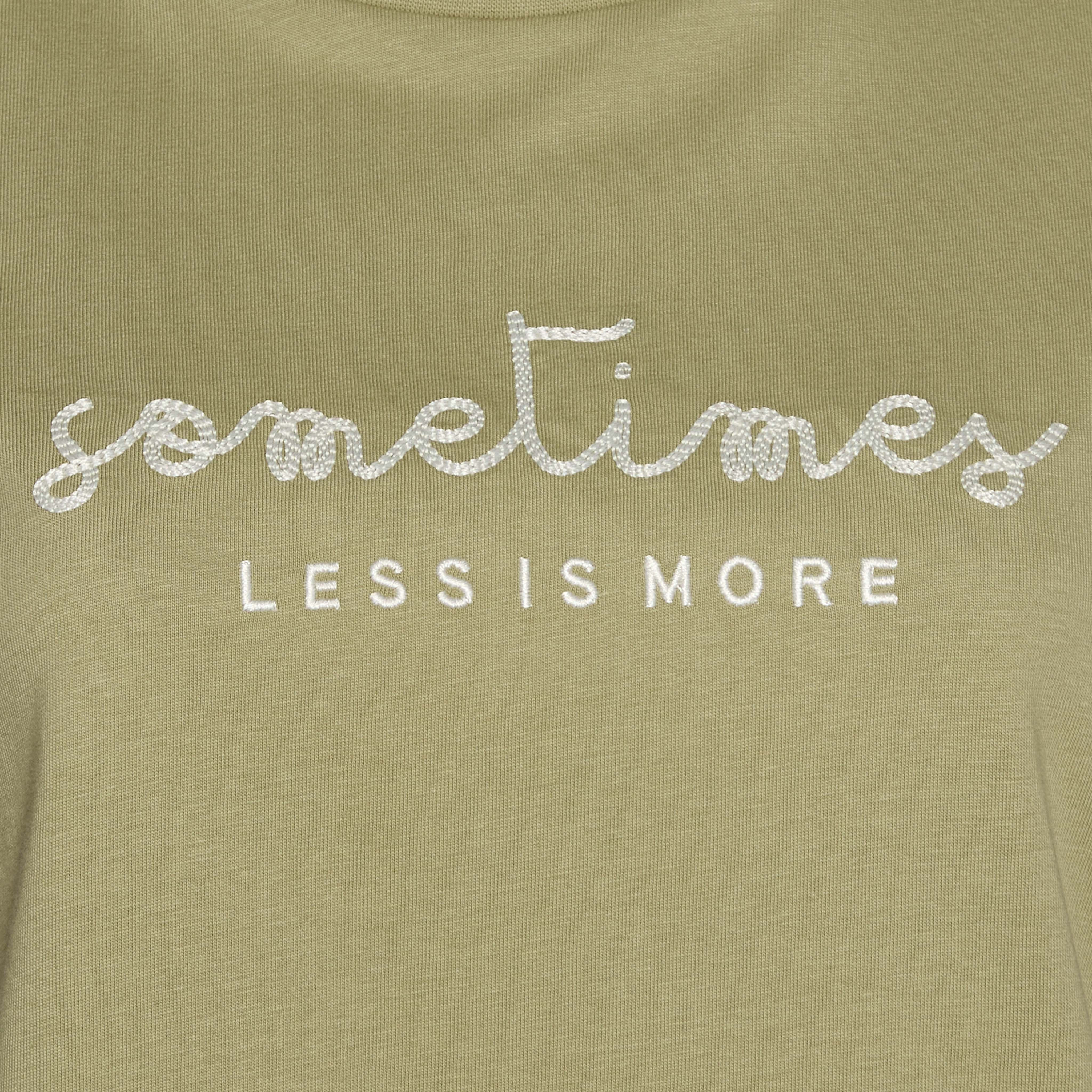 Cotton T-shirt with Slogan Embroidery-women-clothing-tshirts-image-2