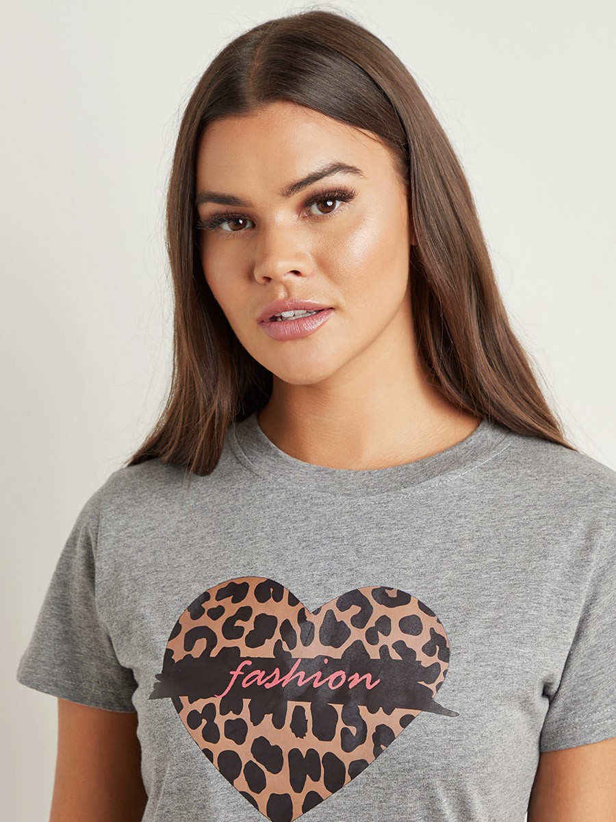 Styli Heart Leopard Printed Round Neck T-Shirt-women-clothing-tshirts-image-4