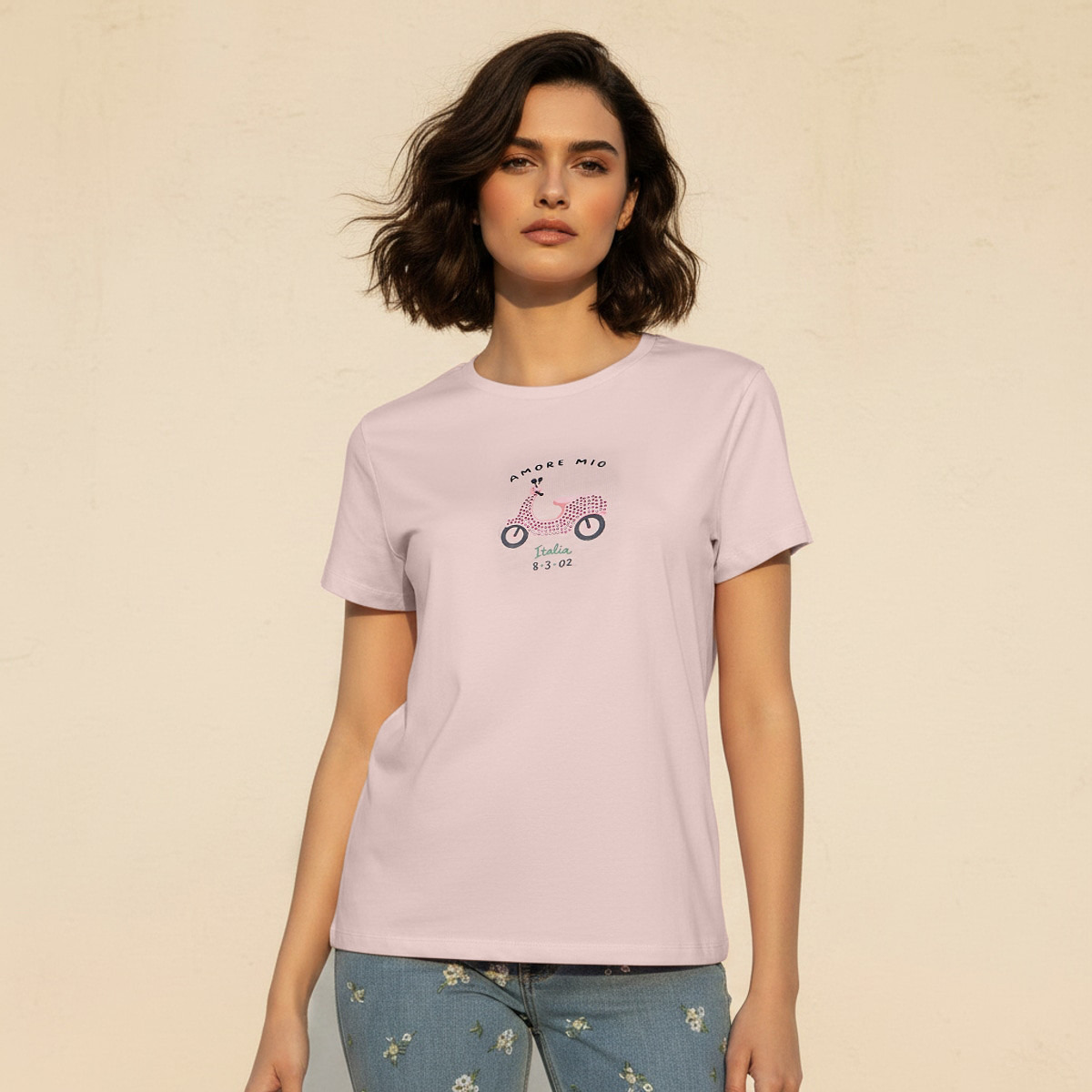 تيشيرت قطن بتطريز من سبلاش يوث-women-clothing-tshirts-image-1