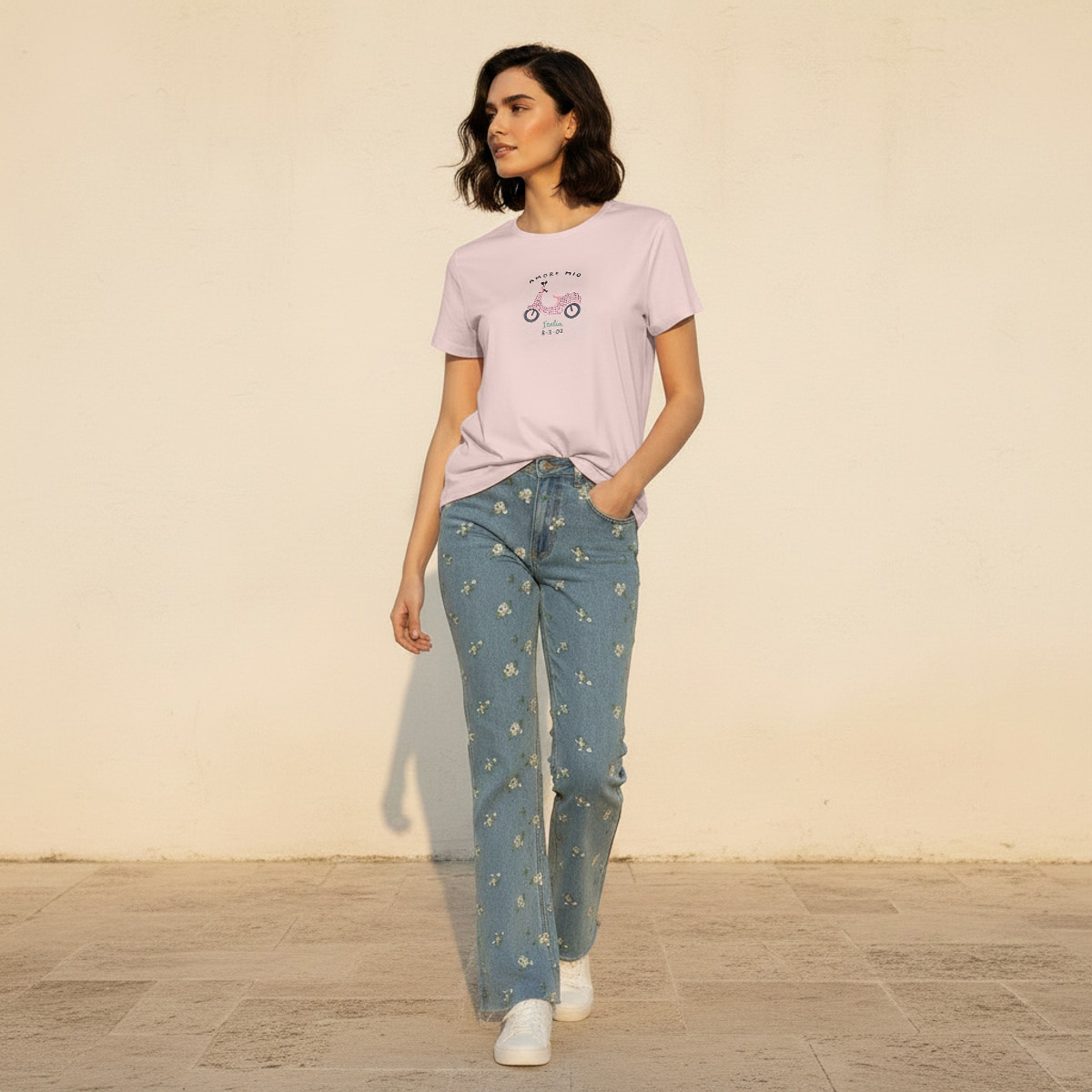 تيشيرت قطن بتطريز من سبلاش يوث-women-clothing-tshirts-image-3