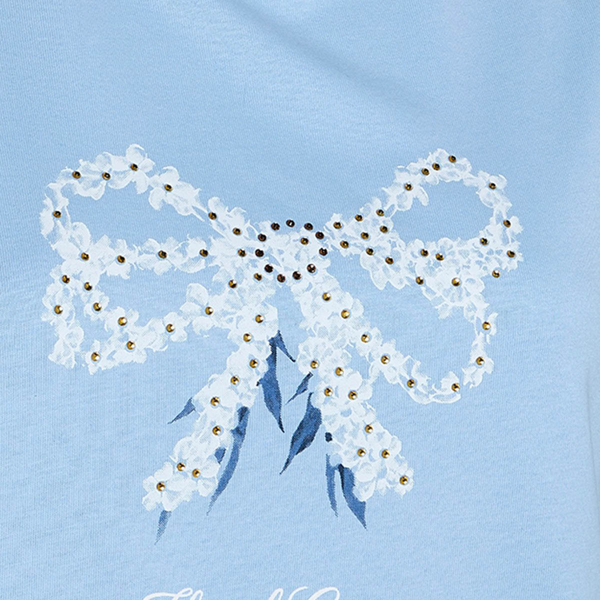 Cotton T-shirt with Floral Bow Print-PROMO_SP_KSA_3_BUY2FORSAR49_130625-image-2