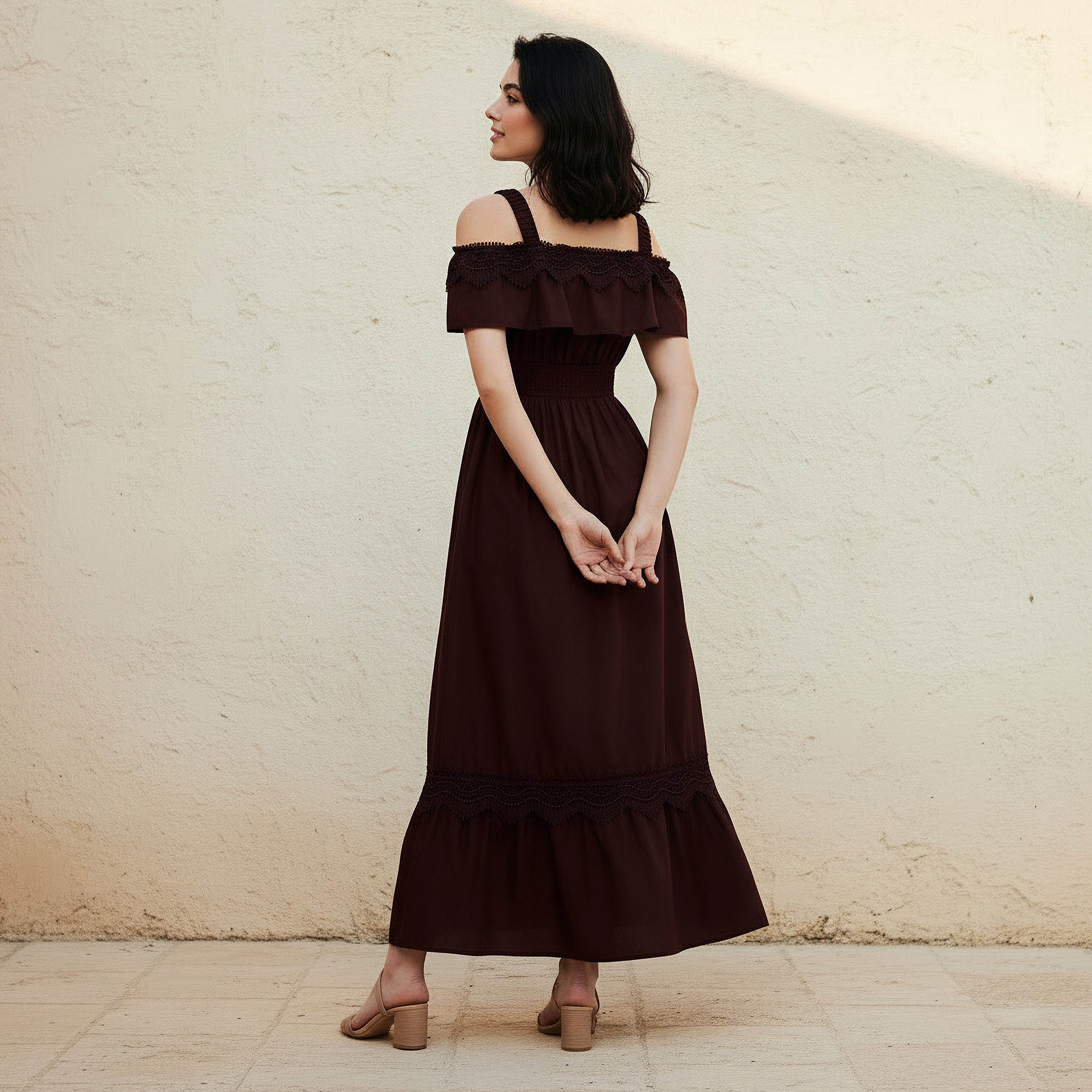 Maxi Cotton Dress with Lace Trim-women-clothing-dresses-image-4