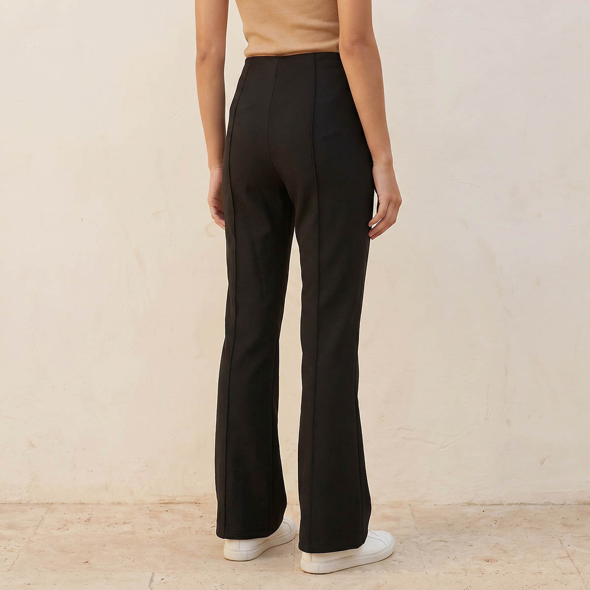Splash Youth Mid-Rise Leggings Flared Hem-women-clothing-leggings-image-4
