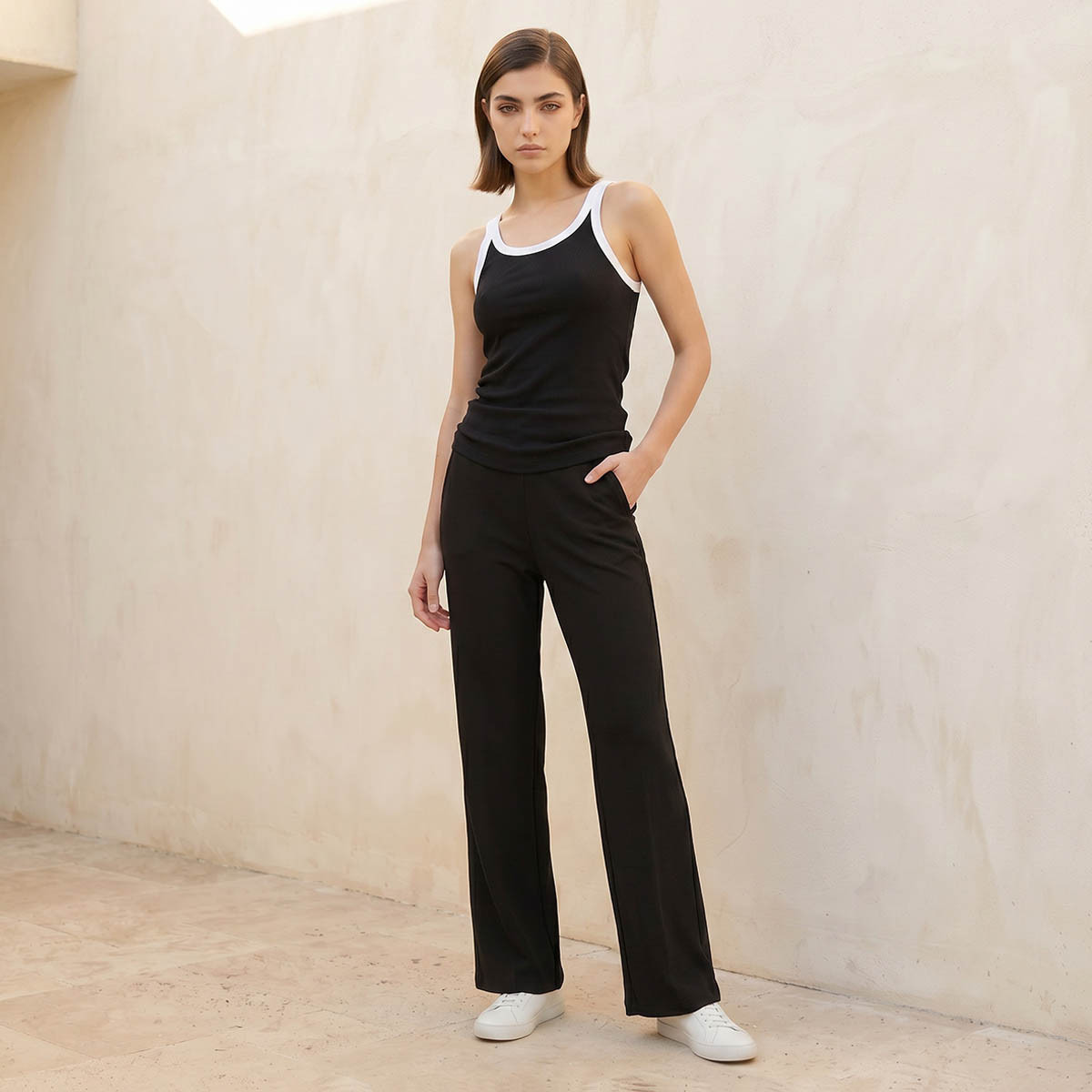 Splash Youth Straight Fit Mid-Rise Pants-women-clothing-trousers-image-3