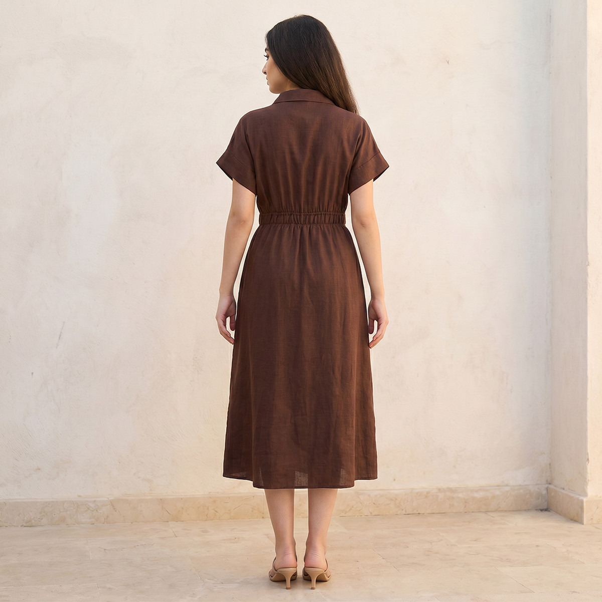 فستان قميص بحزام من سبلاش يوث-women-clothing-dresses-image-4