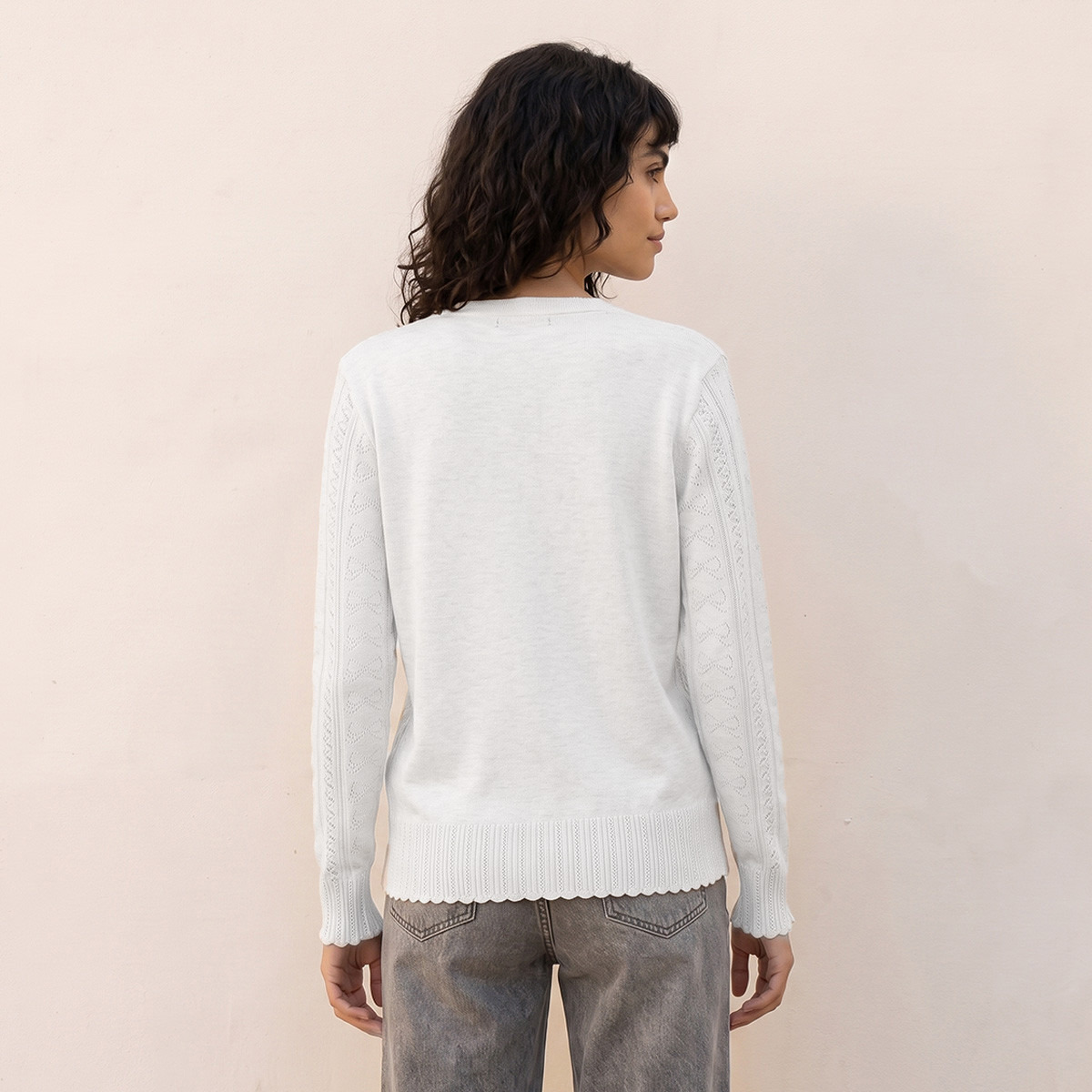 كارديجان بارز الملمس بياقة V من سبلاش يوث-women-winterwear-cardigansandjumpers-cardigans-image-4