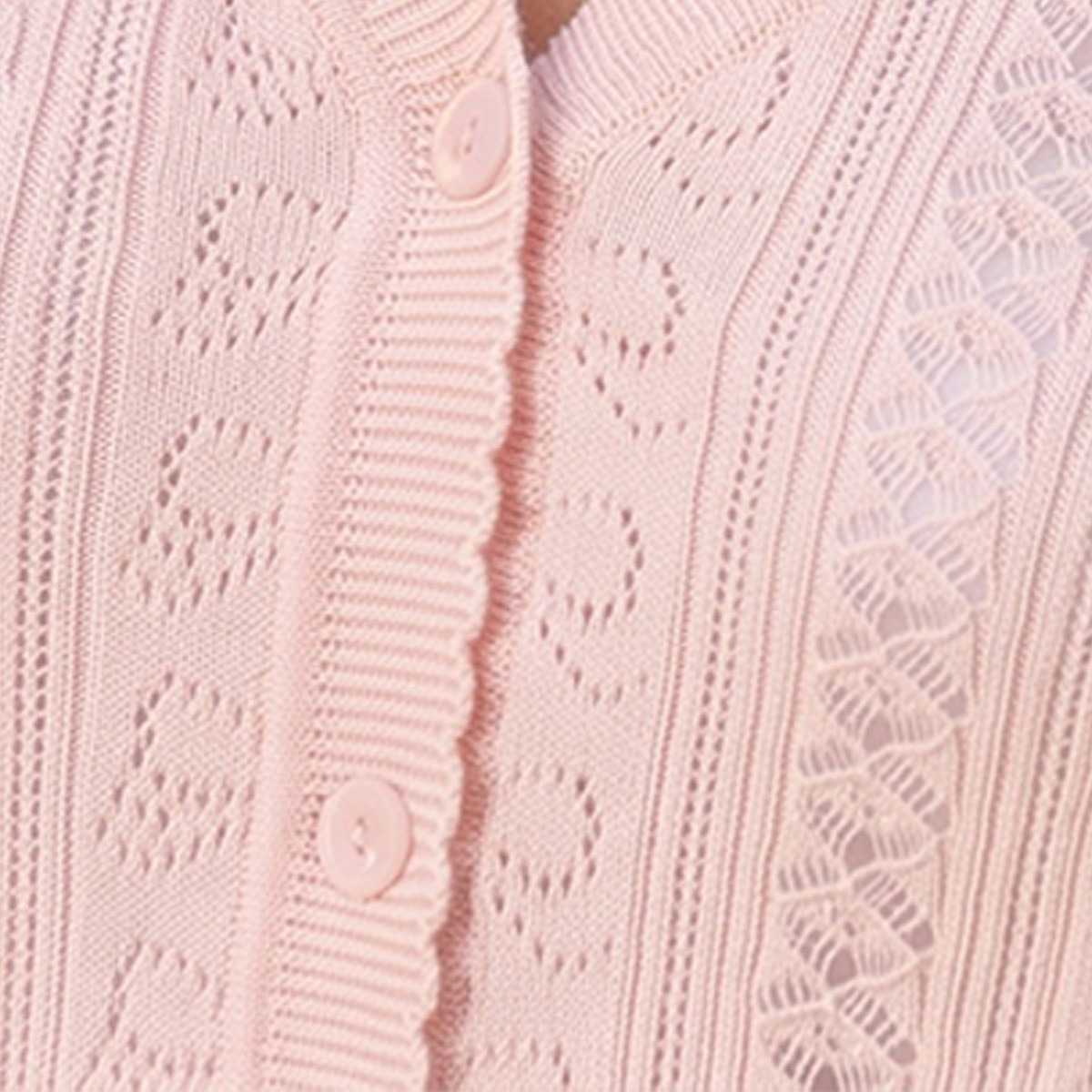 كارديجان بارز الملمس بياقة V من سبلاش يوث-women-winterwear-cardigansandjumpers-cardigans-image-2