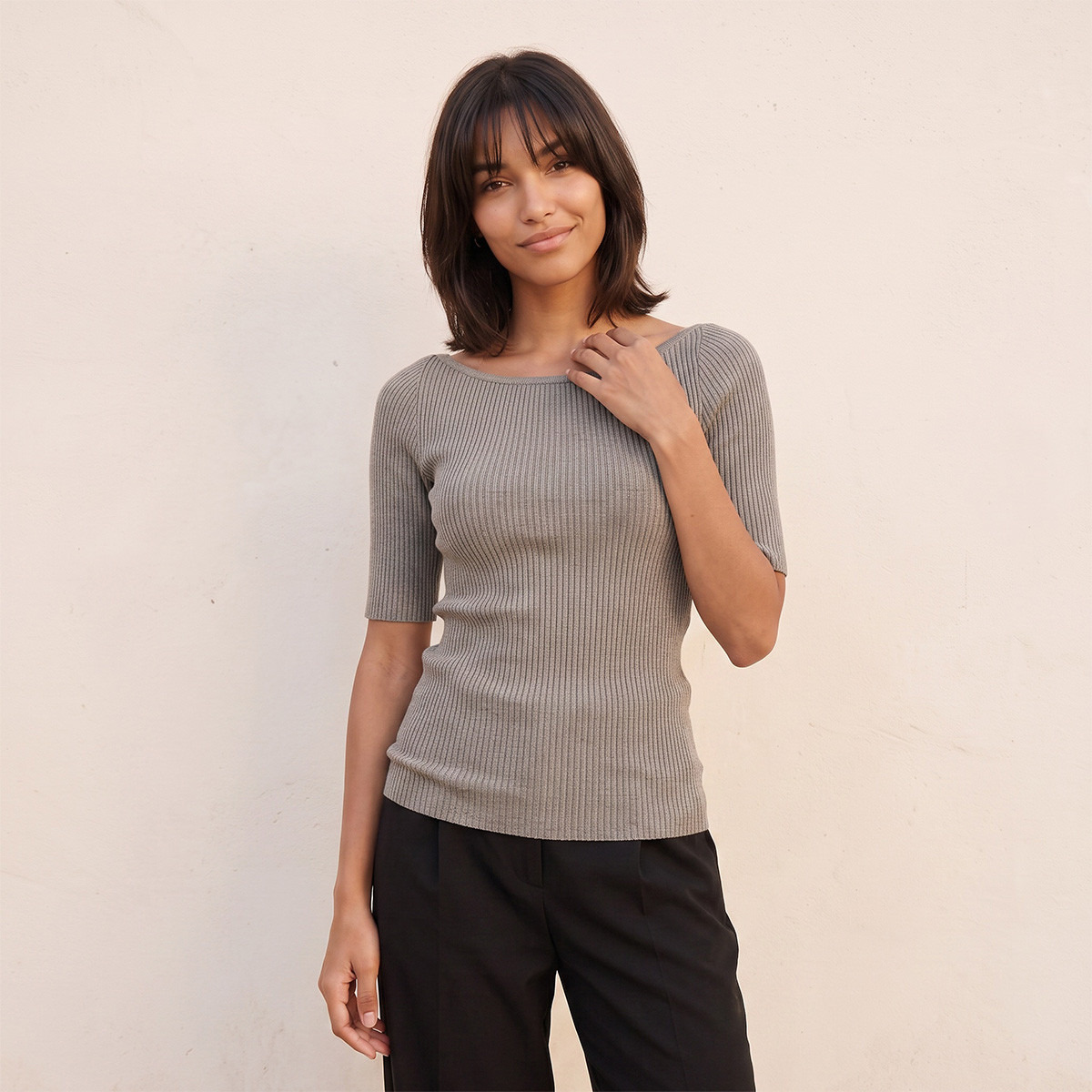Splash Youth T-shirt with Ribbed Design-women-clothing-tshirts-image-5