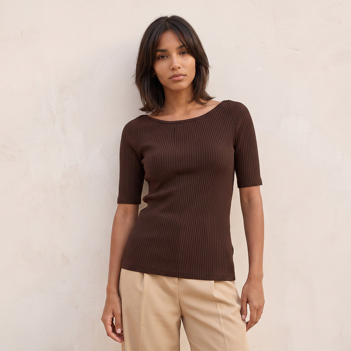 Splash Youth T-shirt with Ribbed Design-women-clothing-tshirts-image-1