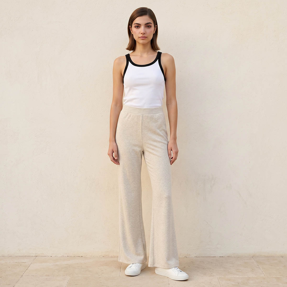 Splash Youth Mid-Rise Leggings with Flared Hem-women-clothing-leggings-image-3