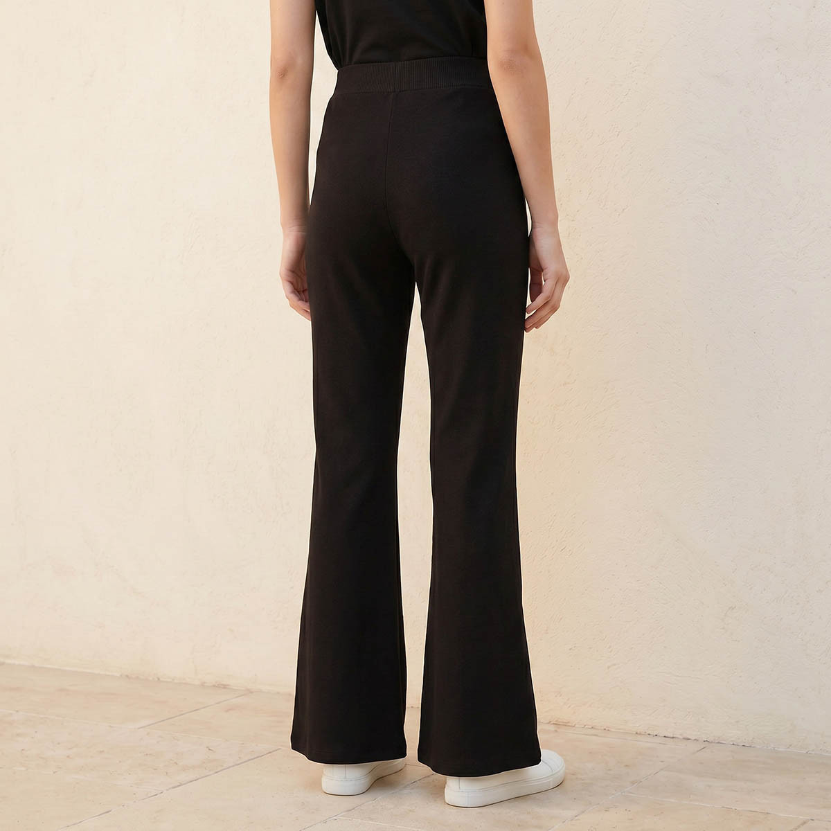 Splash Youth Mid-Rise Leggings with Flared Hem-women-clothing-leggings-image-4