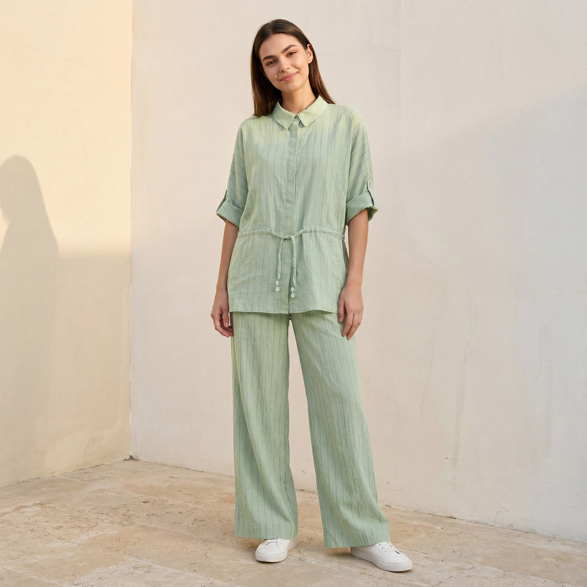 قميص مقلم متعدد الاستخدامات من سبلاش يوث-women-clothing-shirtsandblouses-shirts-image-3