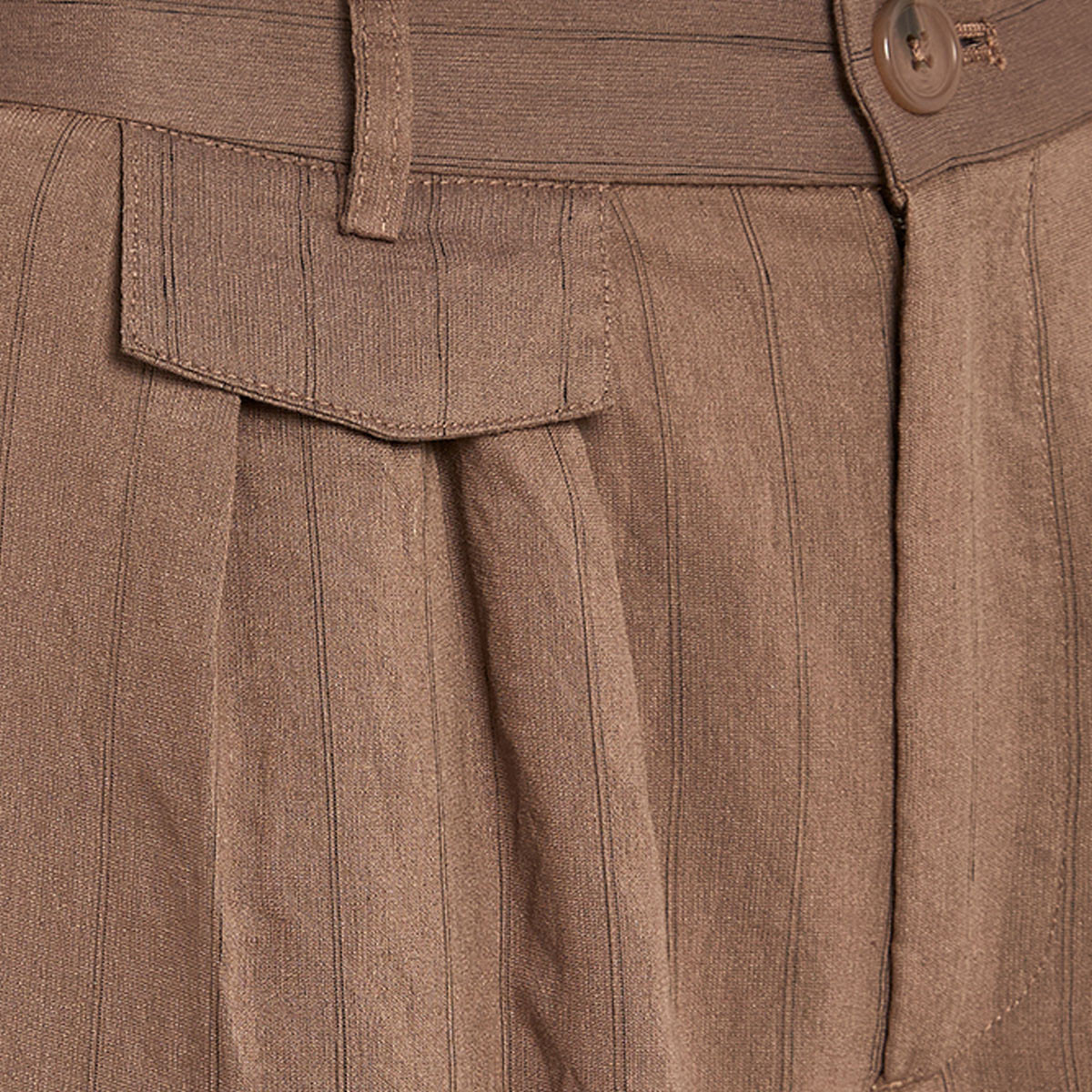 Splash Youth Relaxed Fit Button Closure Striped Trousers-women-clothing-trousers-image-2