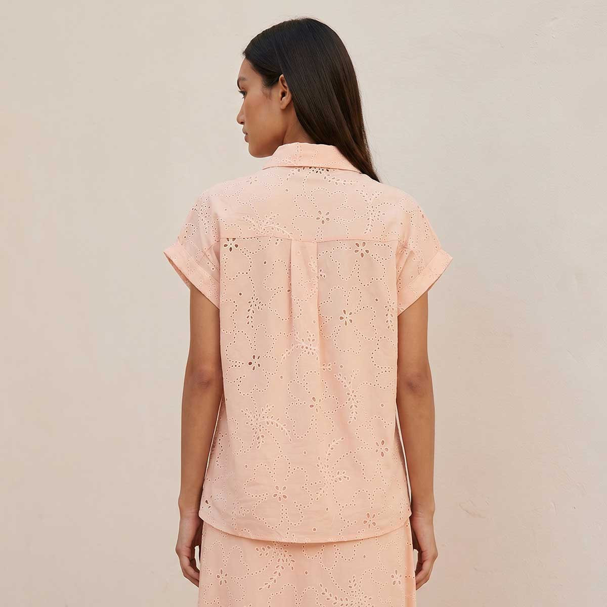 قميص قطن بتفاصيل شيفلي أنيقة من سبلاش يوث-women-clothing-shirtsandblouses-shirts-image-4