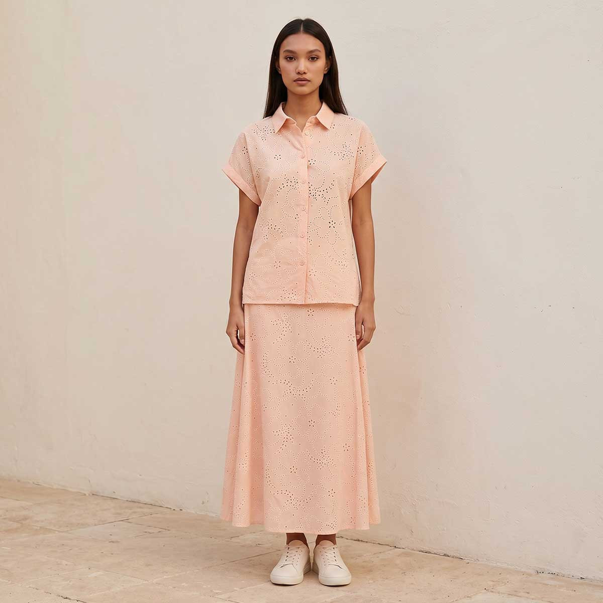 قميص قطن بتفاصيل شيفلي أنيقة من سبلاش يوث-women-clothing-shirtsandblouses-shirts-image-5