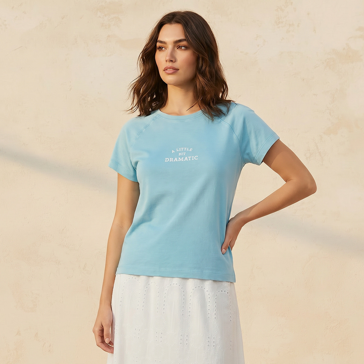 Splash Youth T-shirt with Slogan Print-women-clothing-tshirts-image-1